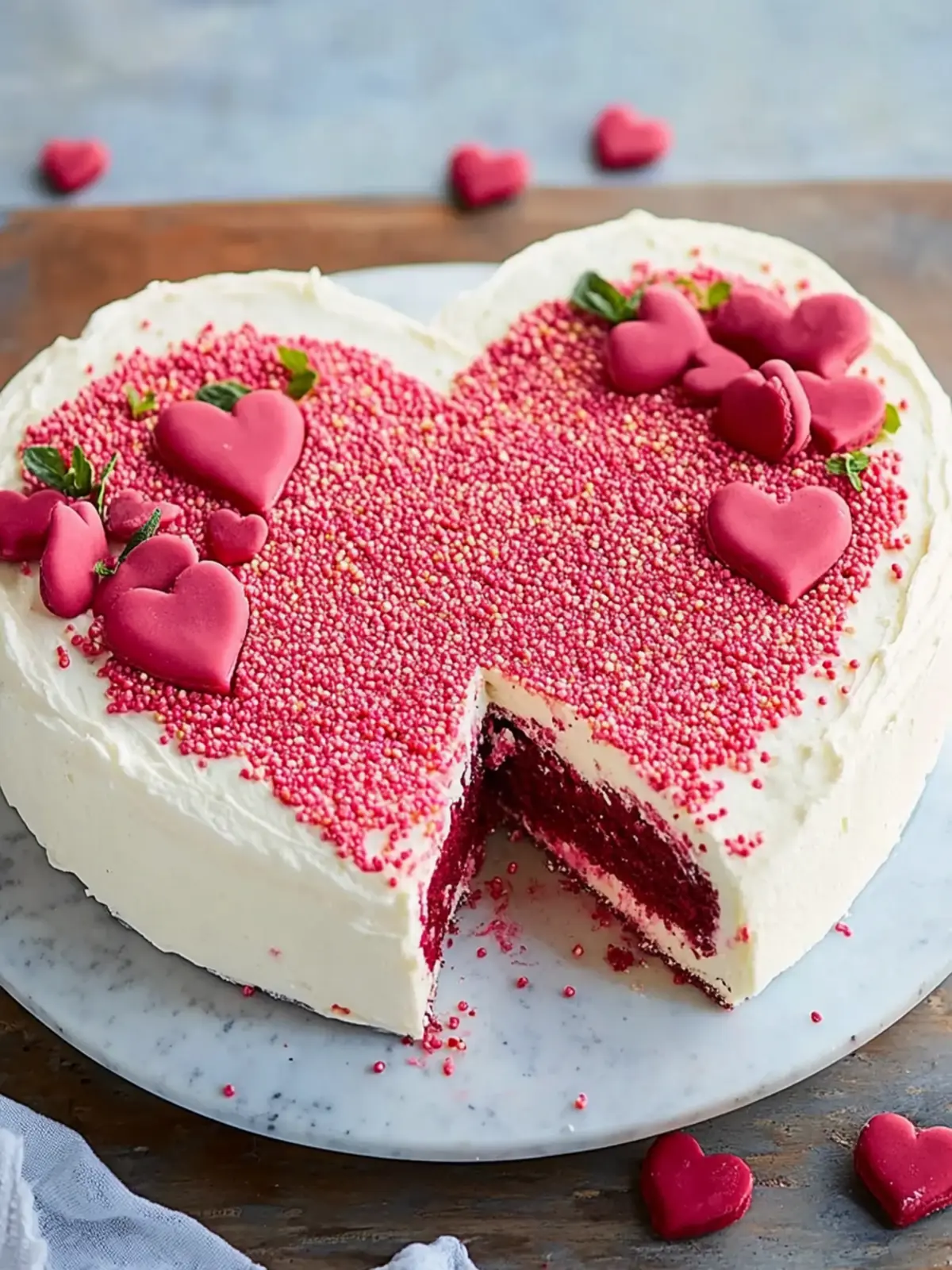 Irresistible Heart-Shaped Cake for Sweet Valentine’s Surprises 3 Heart-Shaped Cake