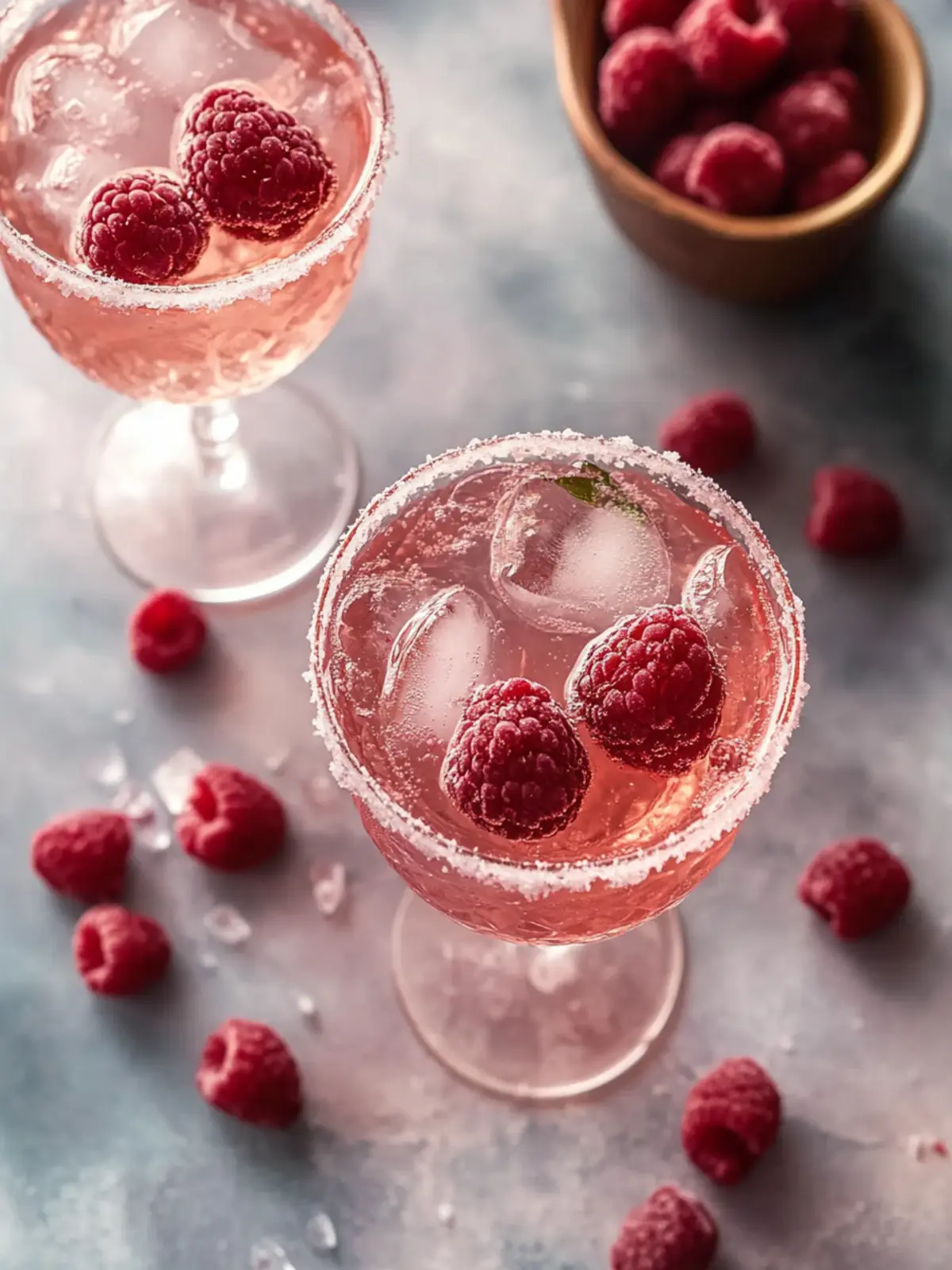 Delightful Rosé Cocktail with Fresh Raspberries for Brunch 4 Rosé Cocktail w. Fresh Raspberries