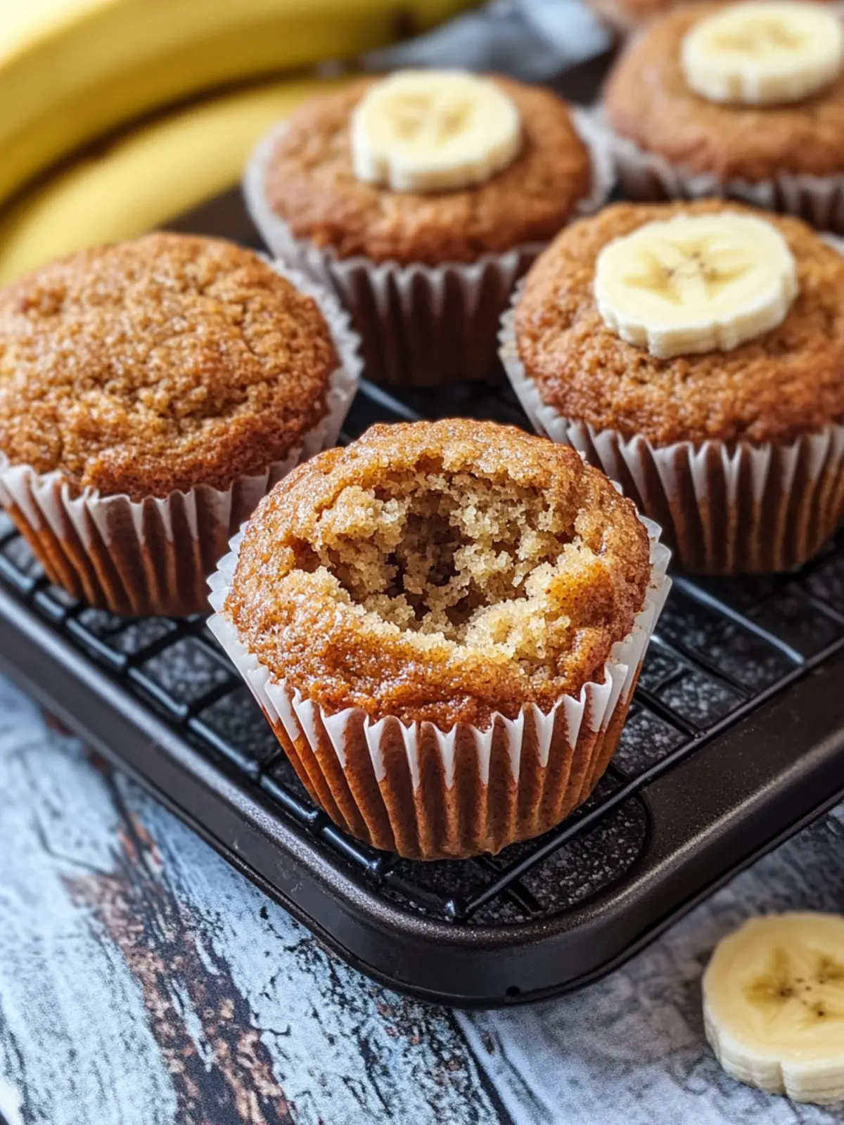 Delightful Homemade Banana Bread Muffins with Crunchy Topping 2 Homemade Banana Bread Muffins