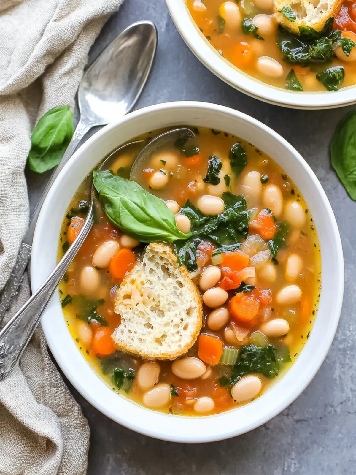 Savory Easy Tuscan Bean Soup Ready in 50 Minutes! 2 Easy Tuscan Bean Soup