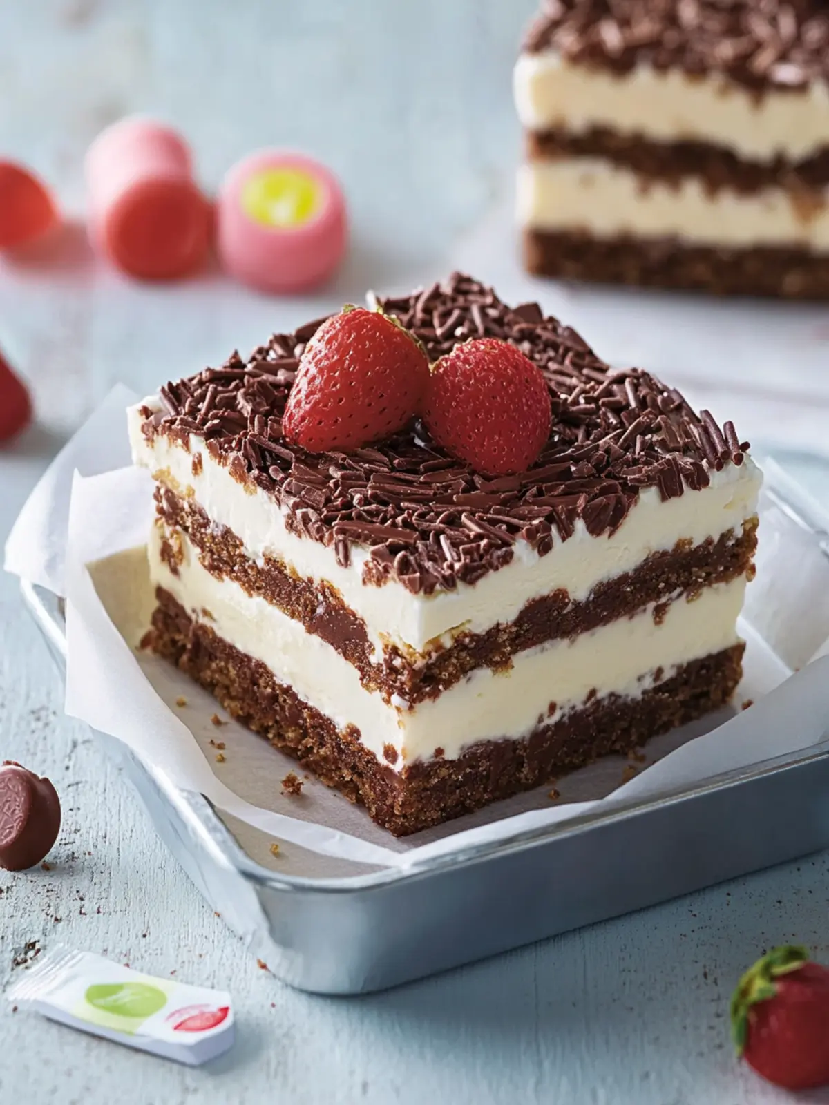 Kids Party Layered Chocolate Crackle Slice That Everyone Loves 3 Kids Party Layered Chocolate Crackle Slice