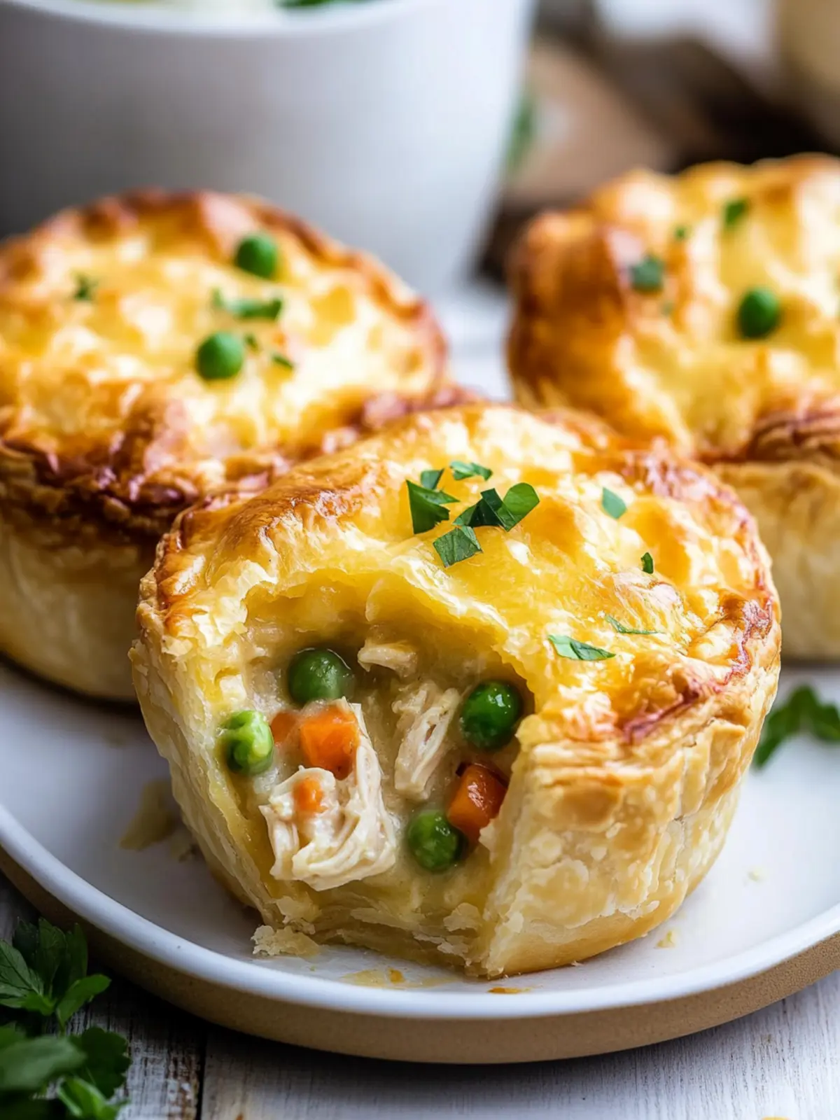 Mini Chicken Pot Pies: Cozy Comfort in Every Bite 4 Mini Chicken Pot Pies