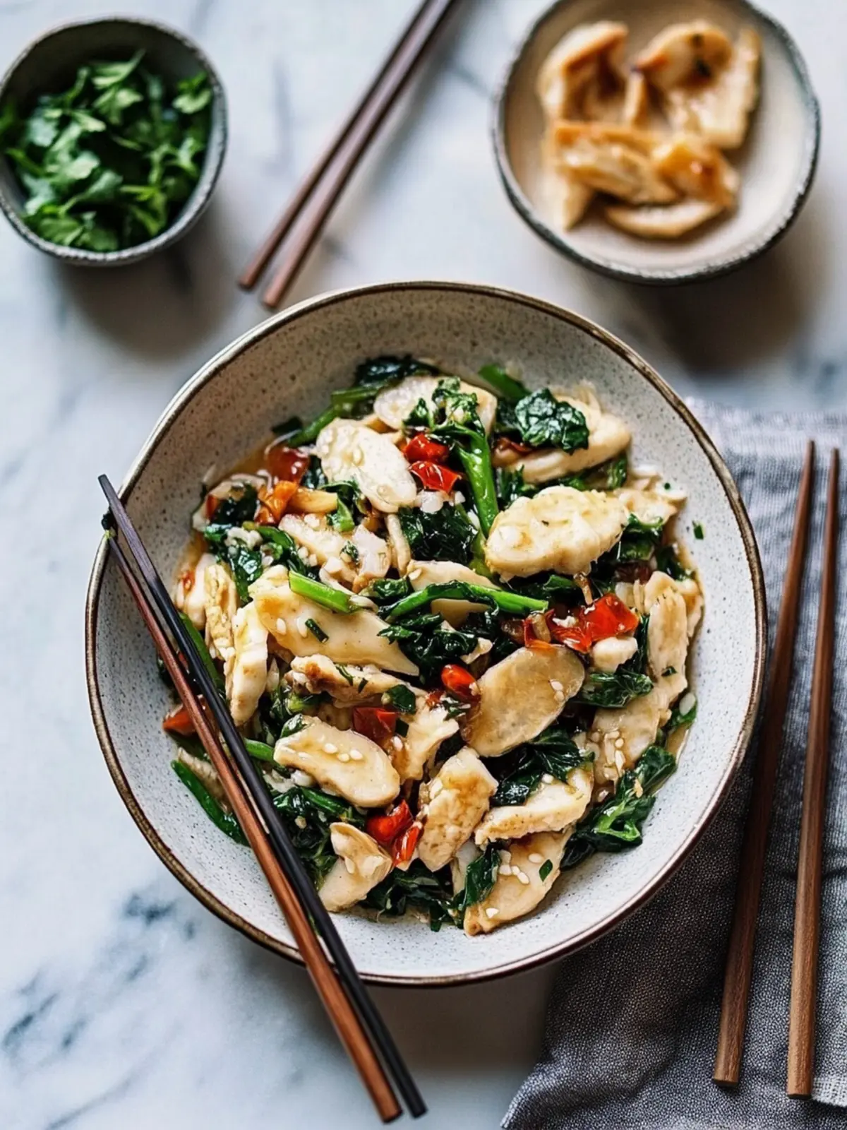 Savory Shanghai Rice Cake Stir-fry w/ Shepherd’s Purse Bliss 4 Shanghai Rice Cake Stir-fry w/ Shepherd’s Purse