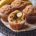 Delightful Homemade Banana Bread Muffins with Crunchy Topping 2 Homemade Banana Bread Muffins
