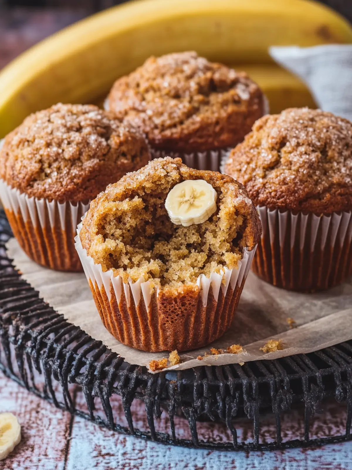 Delightful Homemade Banana Bread Muffins with Crunchy Topping 5 Homemade Banana Bread Muffins