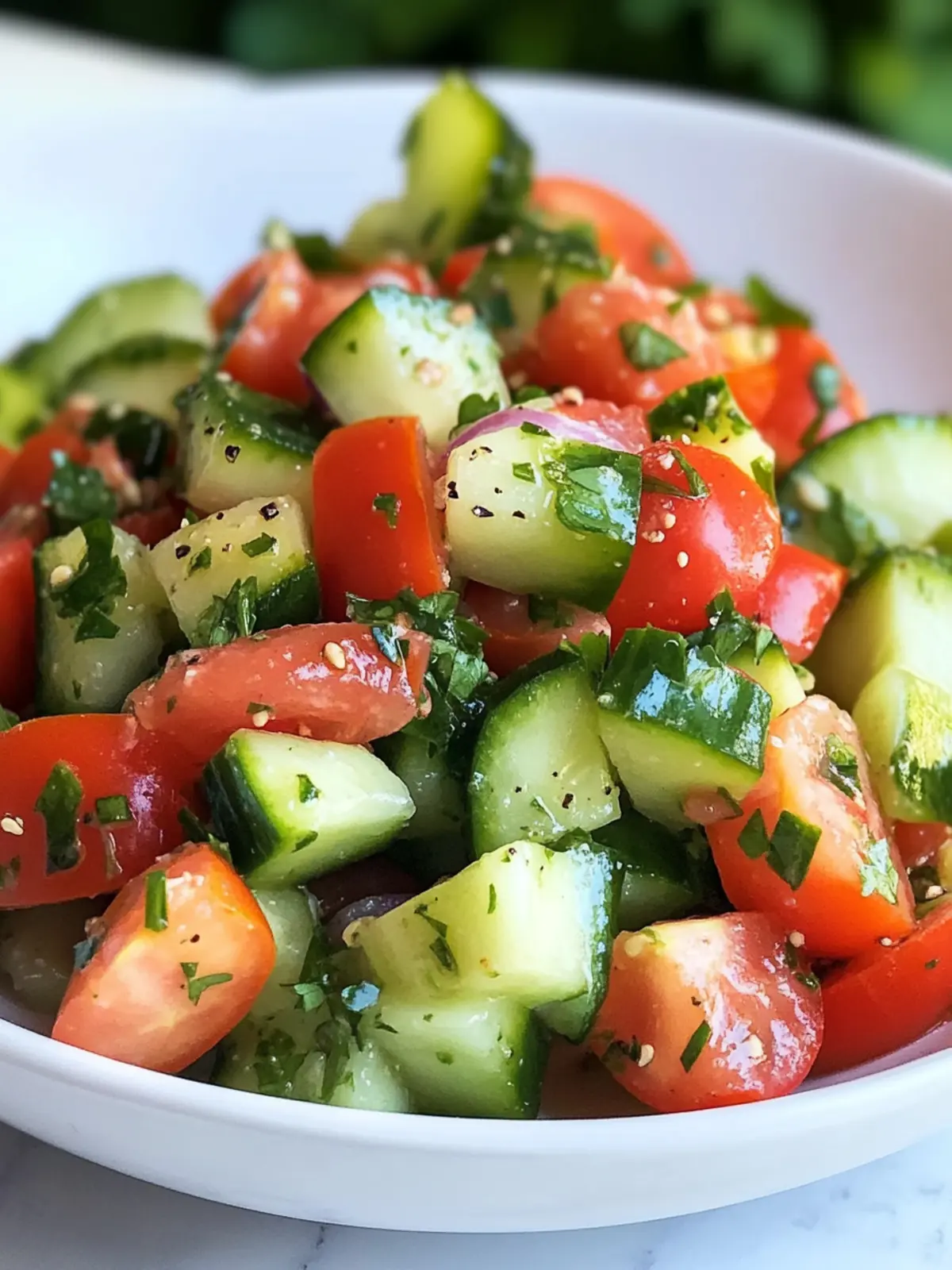 Refresh Your Day with Israeli Tomato and Cucumber Salad 2 Israeli Tomato and Cucumber Salad