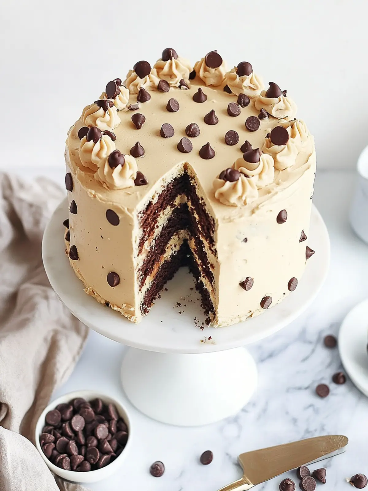 Decadent Chocolate Chip Cookie Dough Cake to Savor Today 5 Chocolate Chip Cookie Dough Cake