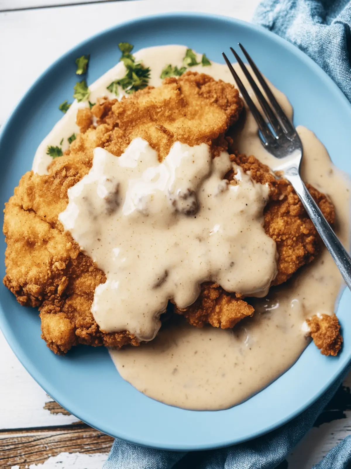 Satisfy Cravings with Chicken Fried Steak and Creamy Gravy 5 Chicken Fried Steak (Breaded Beef Cutlet with Gravy)