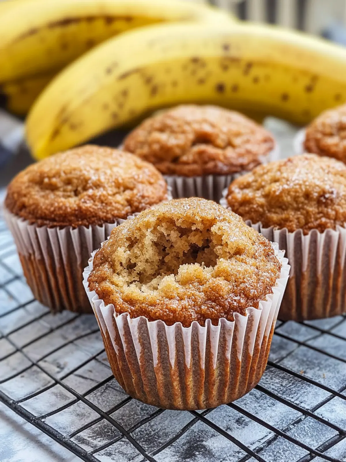 Delightful Homemade Banana Bread Muffins with Crunchy Topping 3 Homemade Banana Bread Muffins