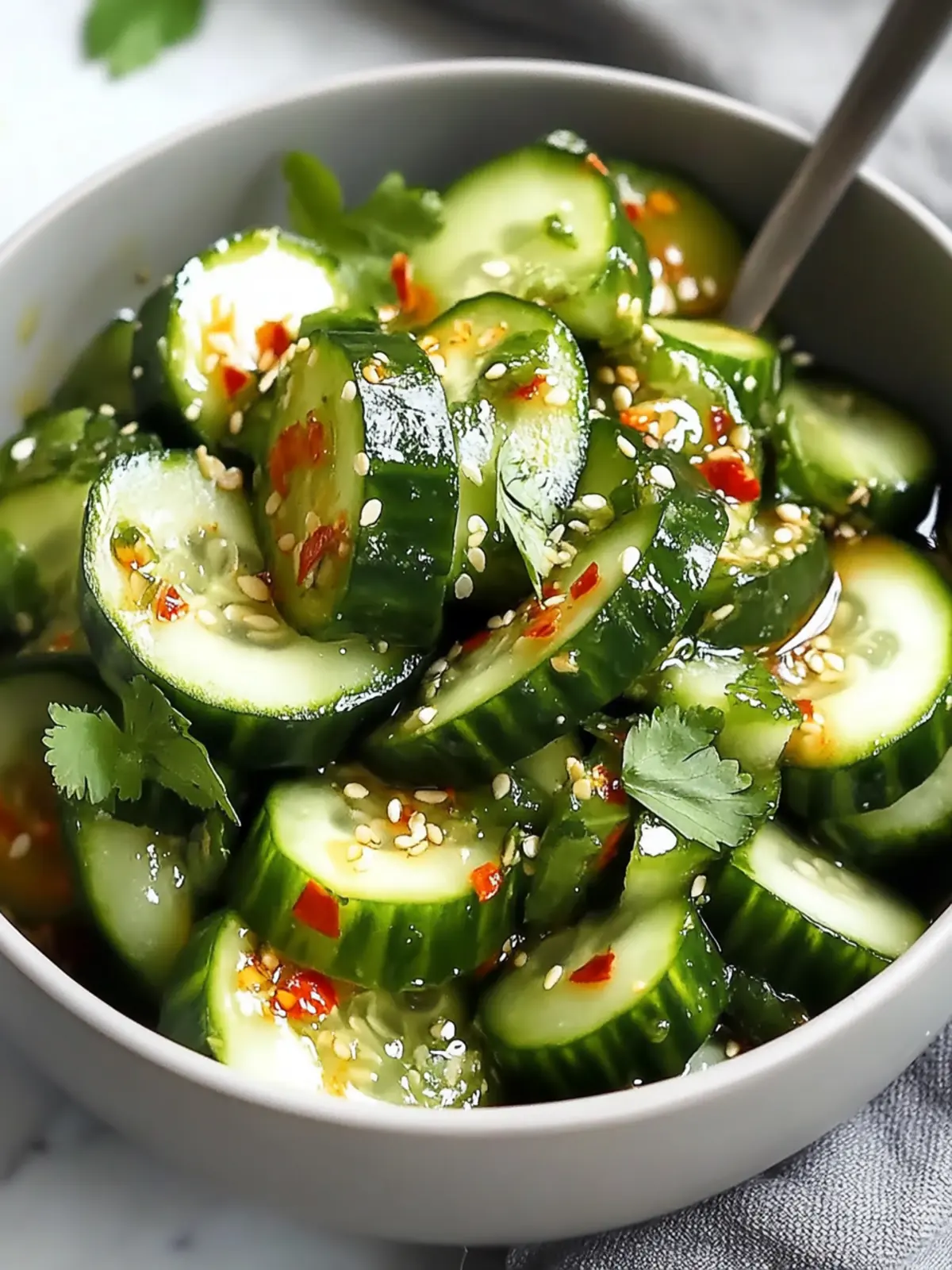 Spicy Asian Cucumber Salad: Crunchy, Zesty Vegan Bliss 2 Spicy Asian Cucumber Salad: Crunchy, Zesty, and Vegan Goodness
