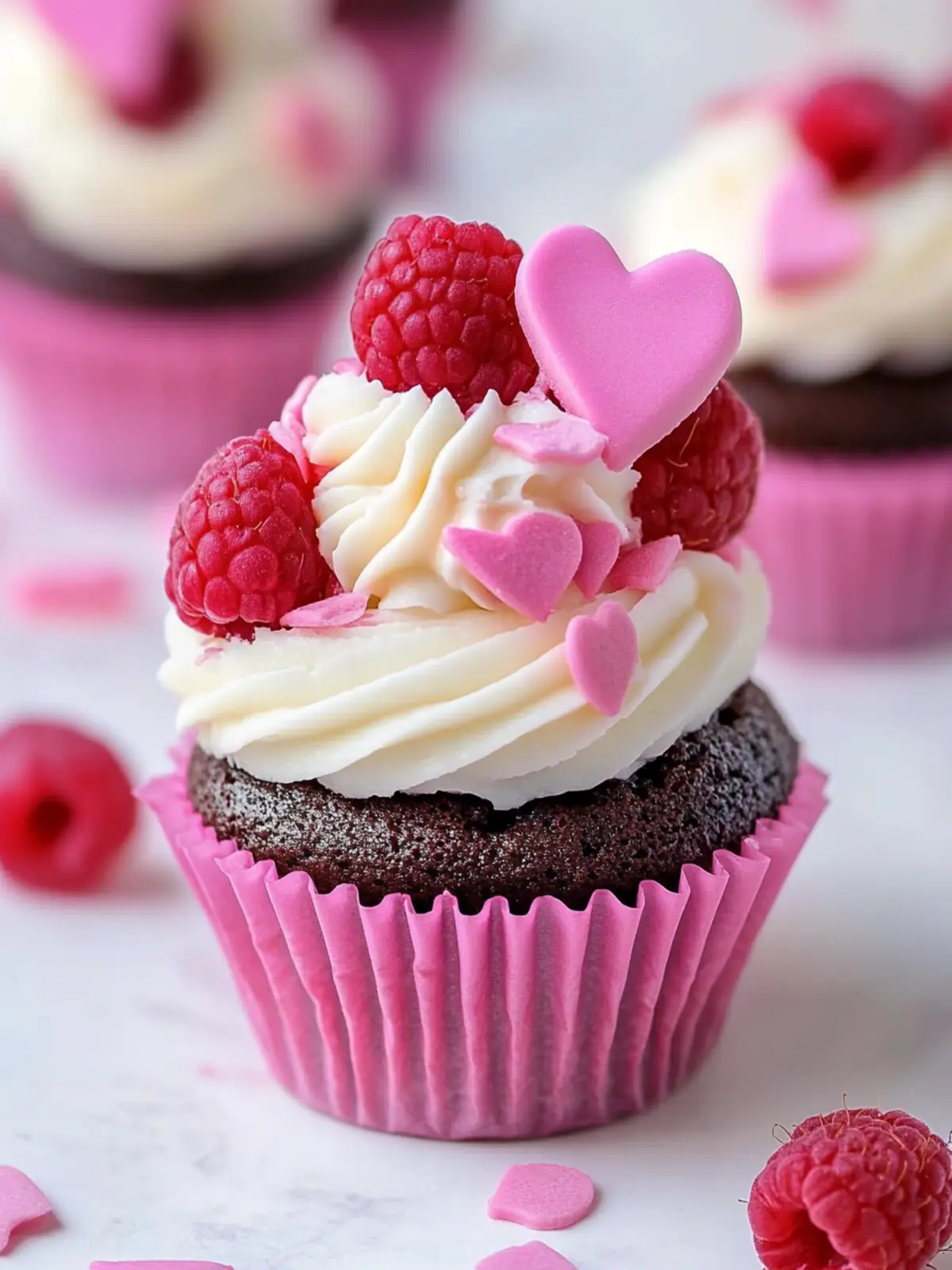 Irresistible Valentine Raspberry Cream Filled Cupcakes to Love 5 Valentine Raspberry Cream Filled Cupcake with a Cupcake