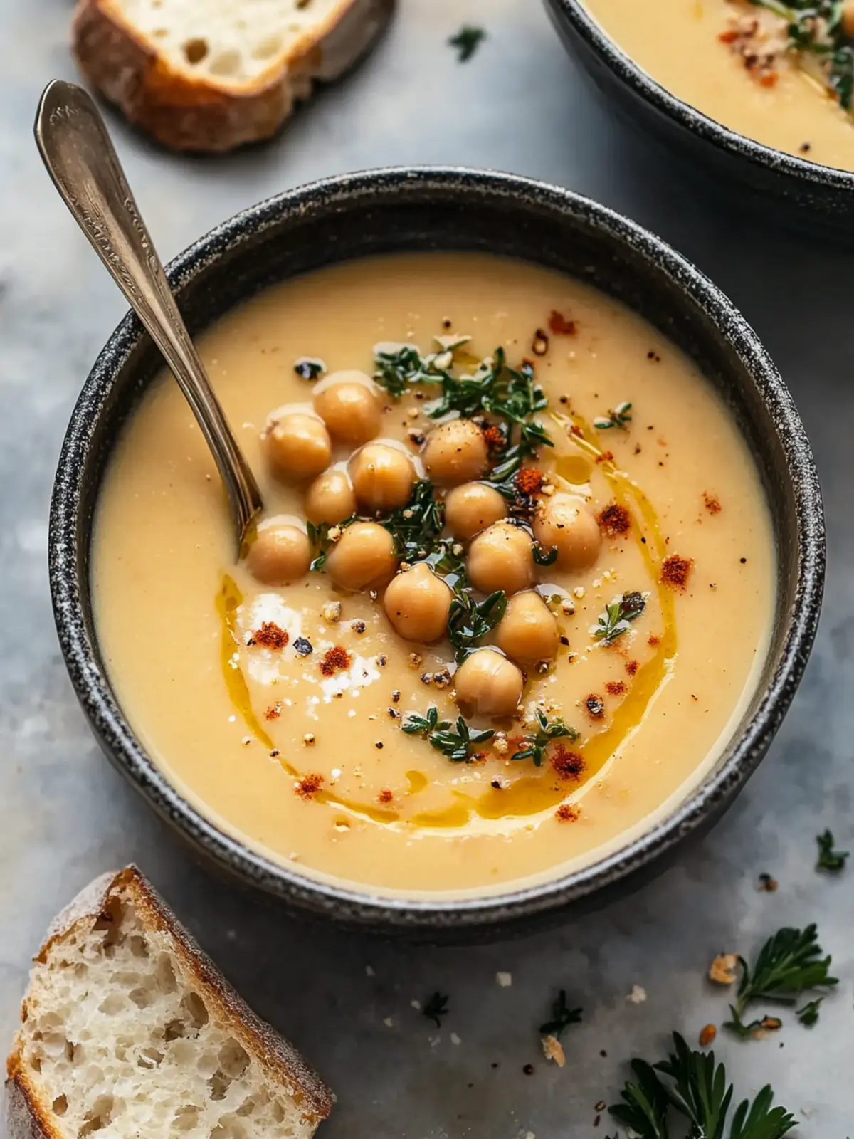 Creamy Vegan Garlic Chickpea Soup Your New Cozy Comfort Food 3 Creamy Vegan Garlic Chickpea Soup Your New Favorite Comfort Food