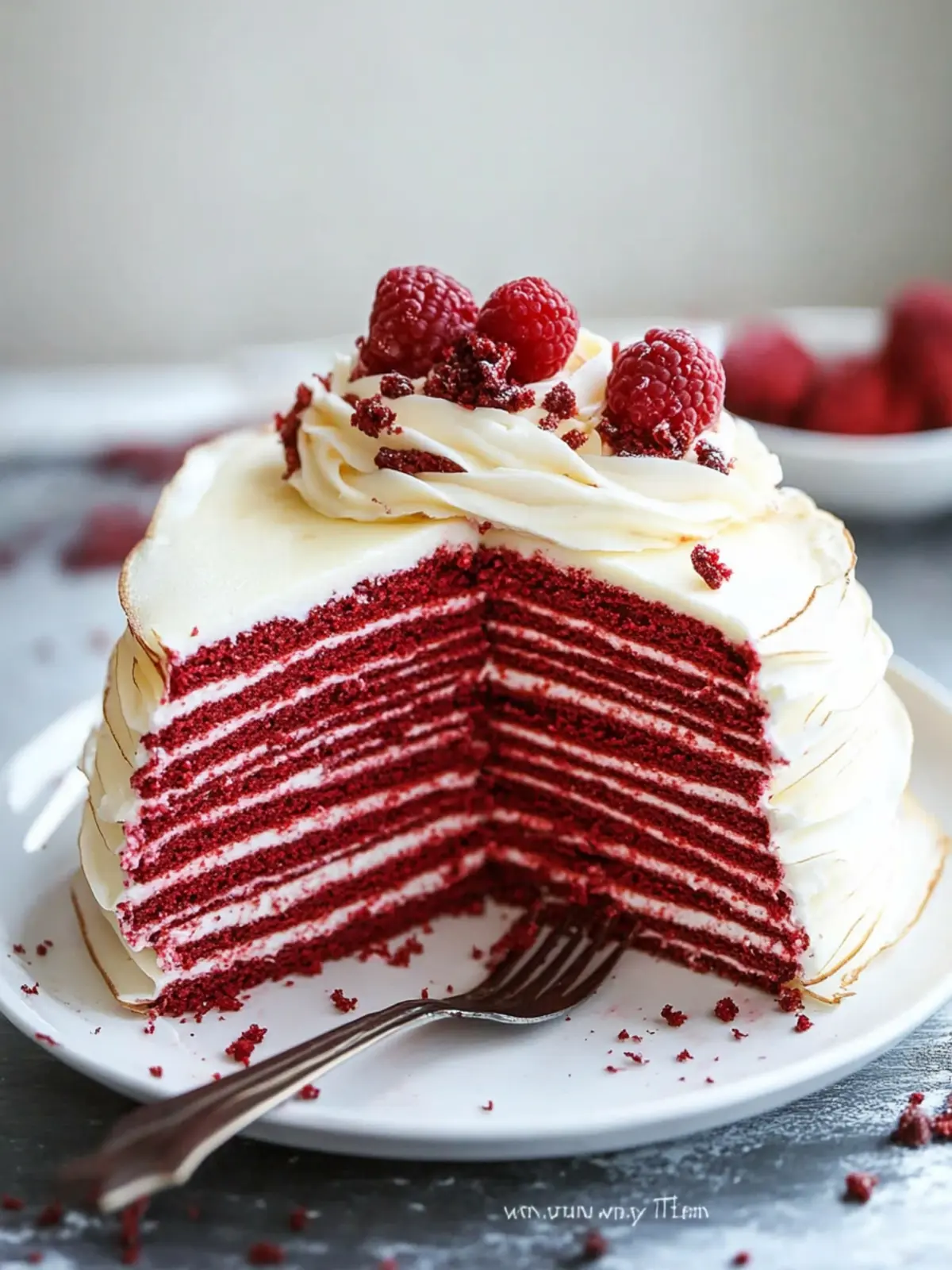 Irresistible Red Velvet Crepe Cake Perfect for Your Sweet Tooth 3 Red Velvet Crepe Cake