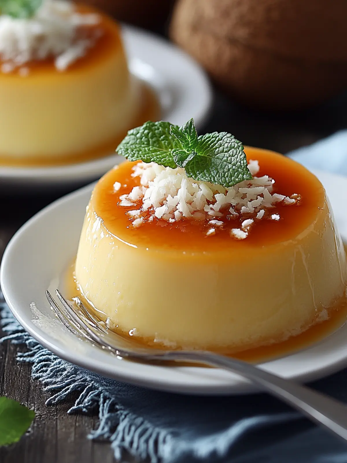 Irresistible Flan de Coco with Silky Caramel Bliss 2 Flan de Coco