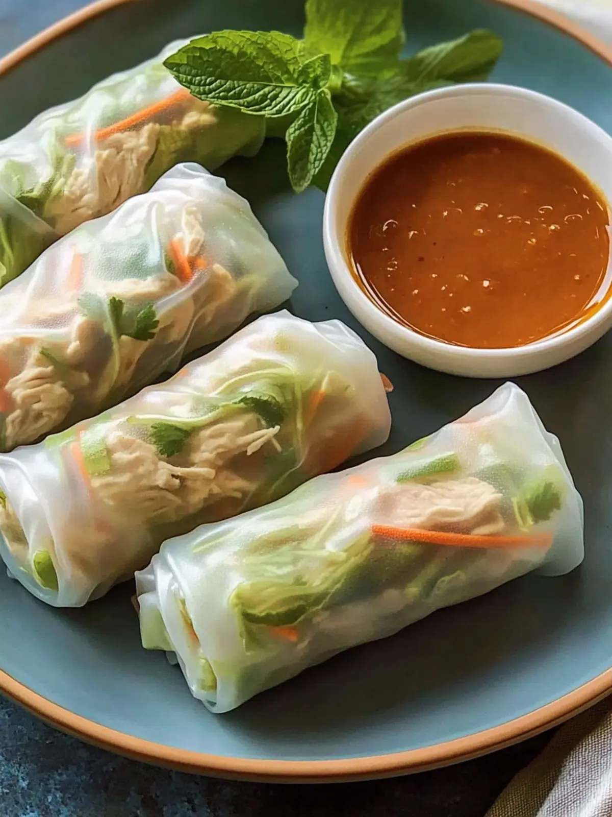 Savory Chicken Spring Rolls: Your Easy Fresh Meal Upgrade 2 Chicken Spring Rolls
