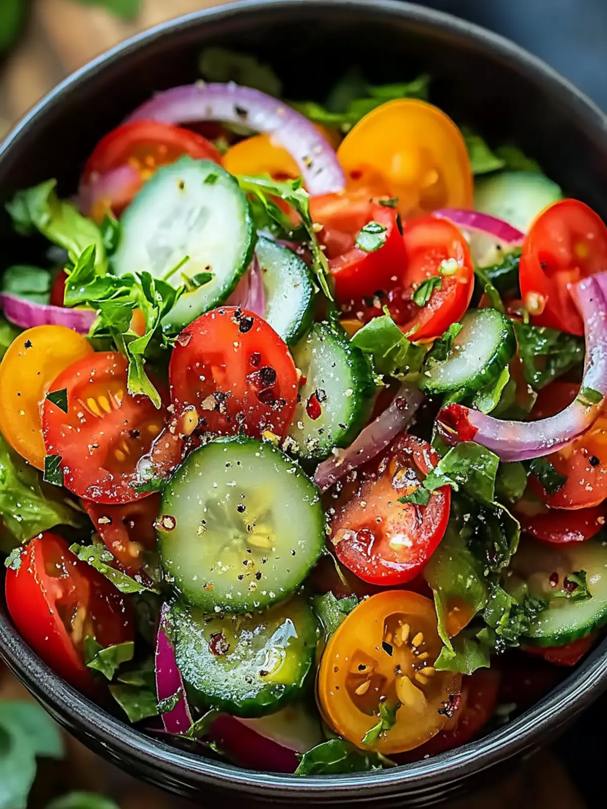 Vibrant Garden Salad with Zesty Dressing for Summer Freshness 3 Garden Salad
