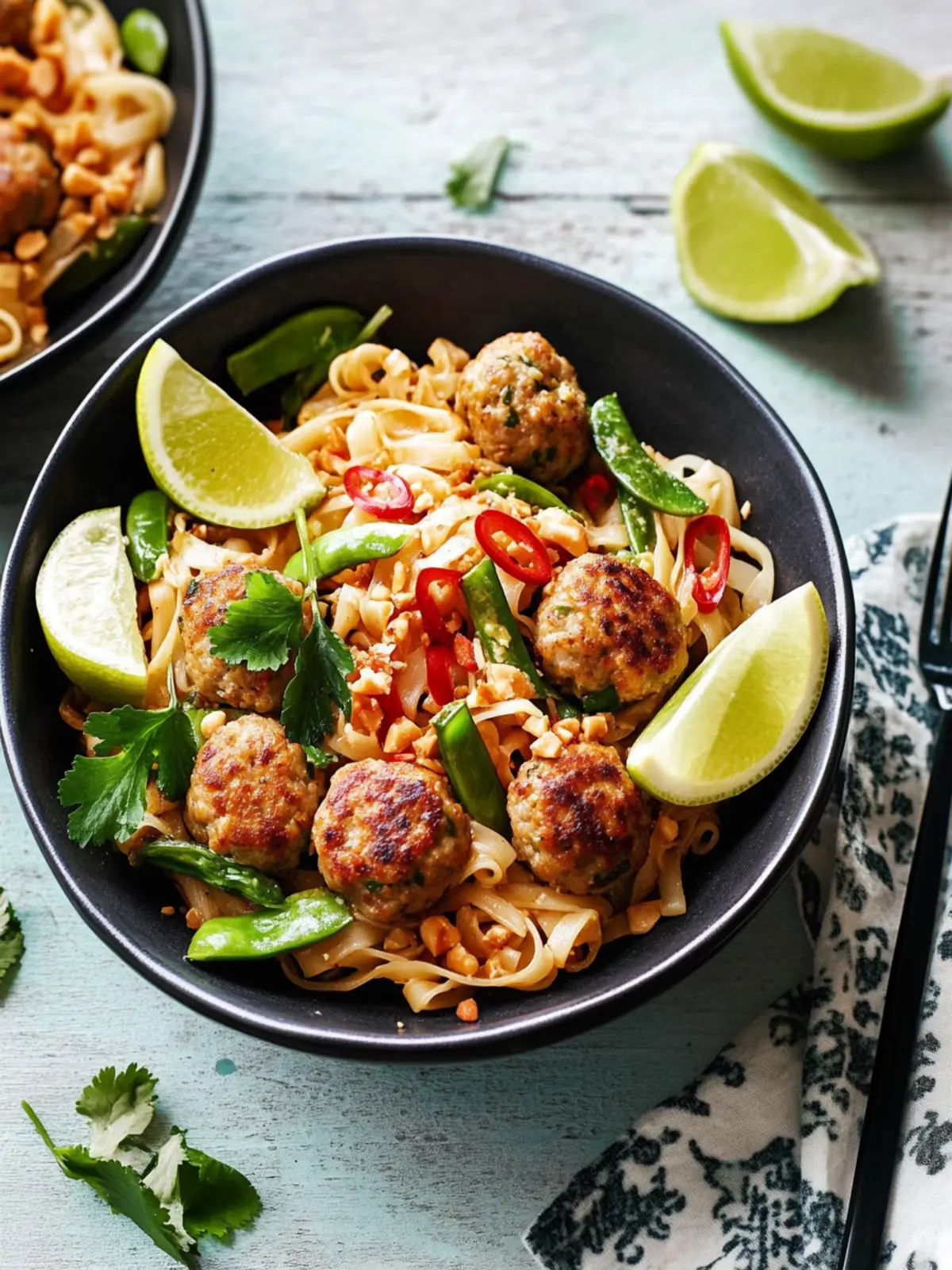 Savory Turkey Meatball Pad Thai in Just 30 Minutes 4 Turkey Meatball Pad Thai
