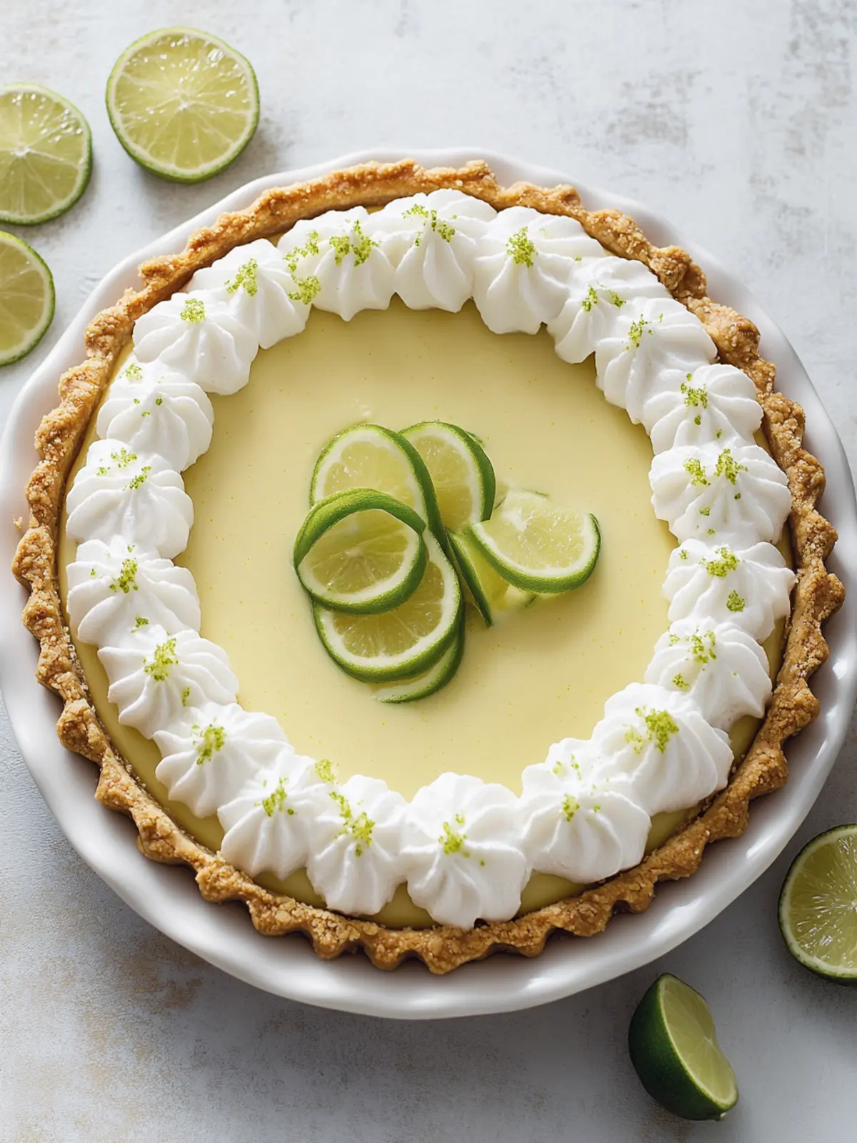 Zesty Key Lime Pie: A Creamy Citrus Custard Delight 3 Key Lime Pie (Citrus Custard Pie)