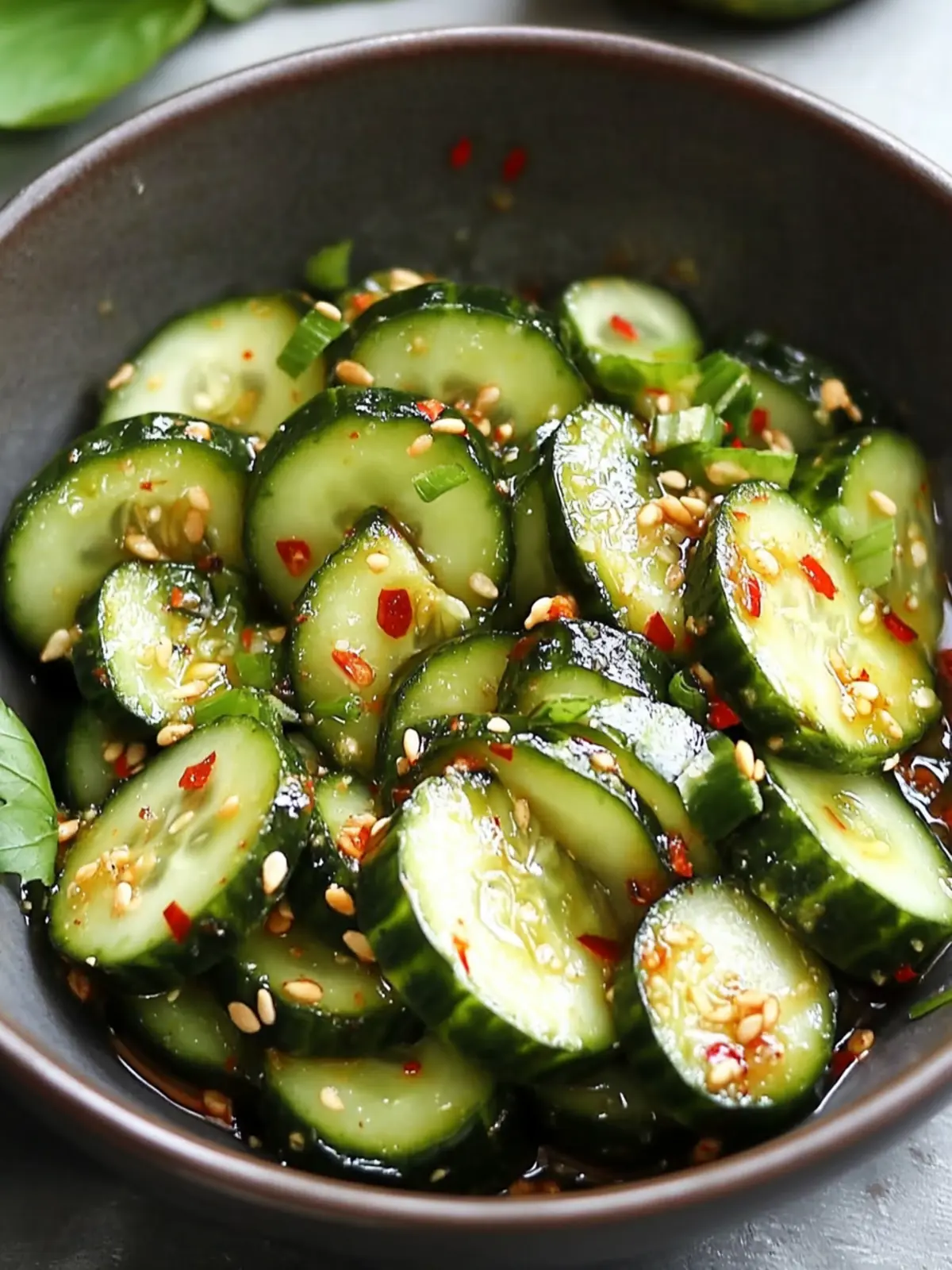 Spicy Asian Cucumber Salad: Crunchy, Zesty Vegan Bliss 5 Spicy Asian Cucumber Salad: Crunchy, Zesty, and Vegan Goodness