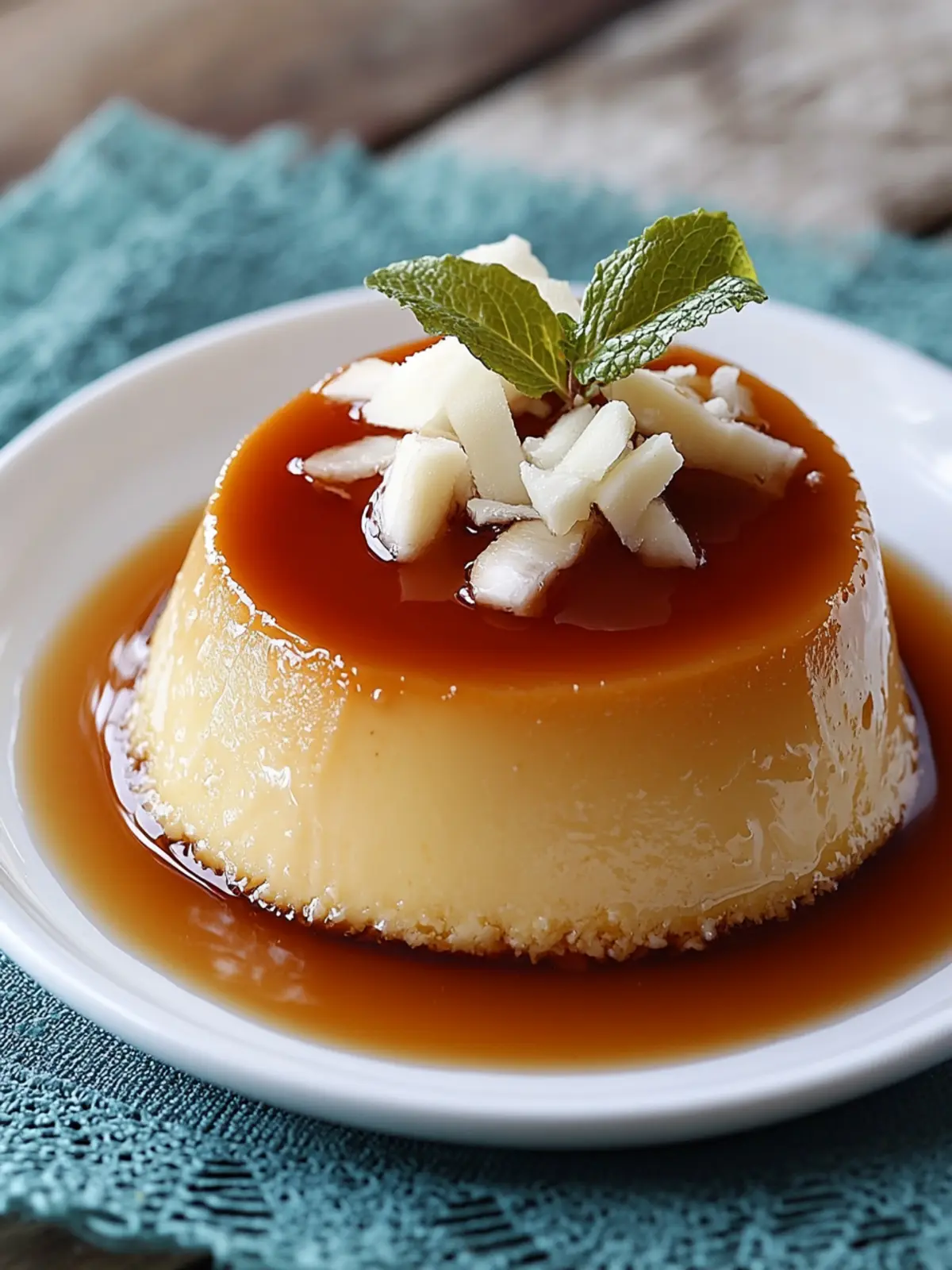 Irresistible Flan de Coco with Silky Caramel Bliss 3 Flan de Coco