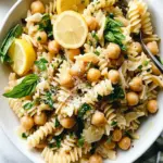 Lemon Herb Pasta Salad with Marinated Chickpeas Bliss 10 Lemon Herb Pasta Salad with Marinated Chickpeas
