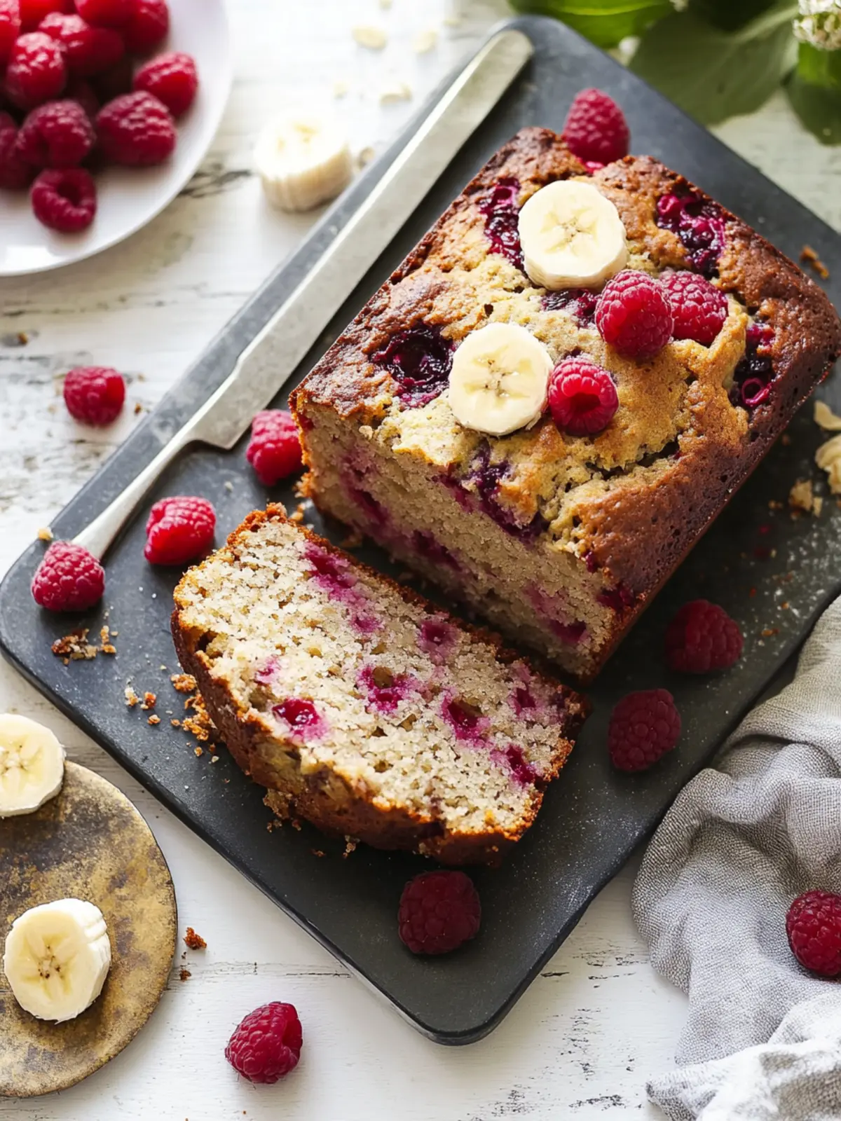 Gluten-Free Banana Bread with Raspberries for Pure Bliss 4 Gluten Free Banana Bread With Raspberries