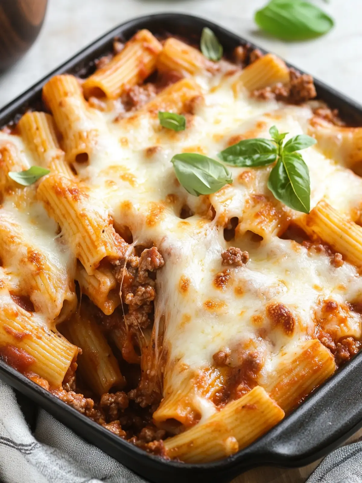 Savory Easy Baked Rigatoni with Ground Beef for Cozy Nights 4 Easy Baked Rigatoni with Ground Beef