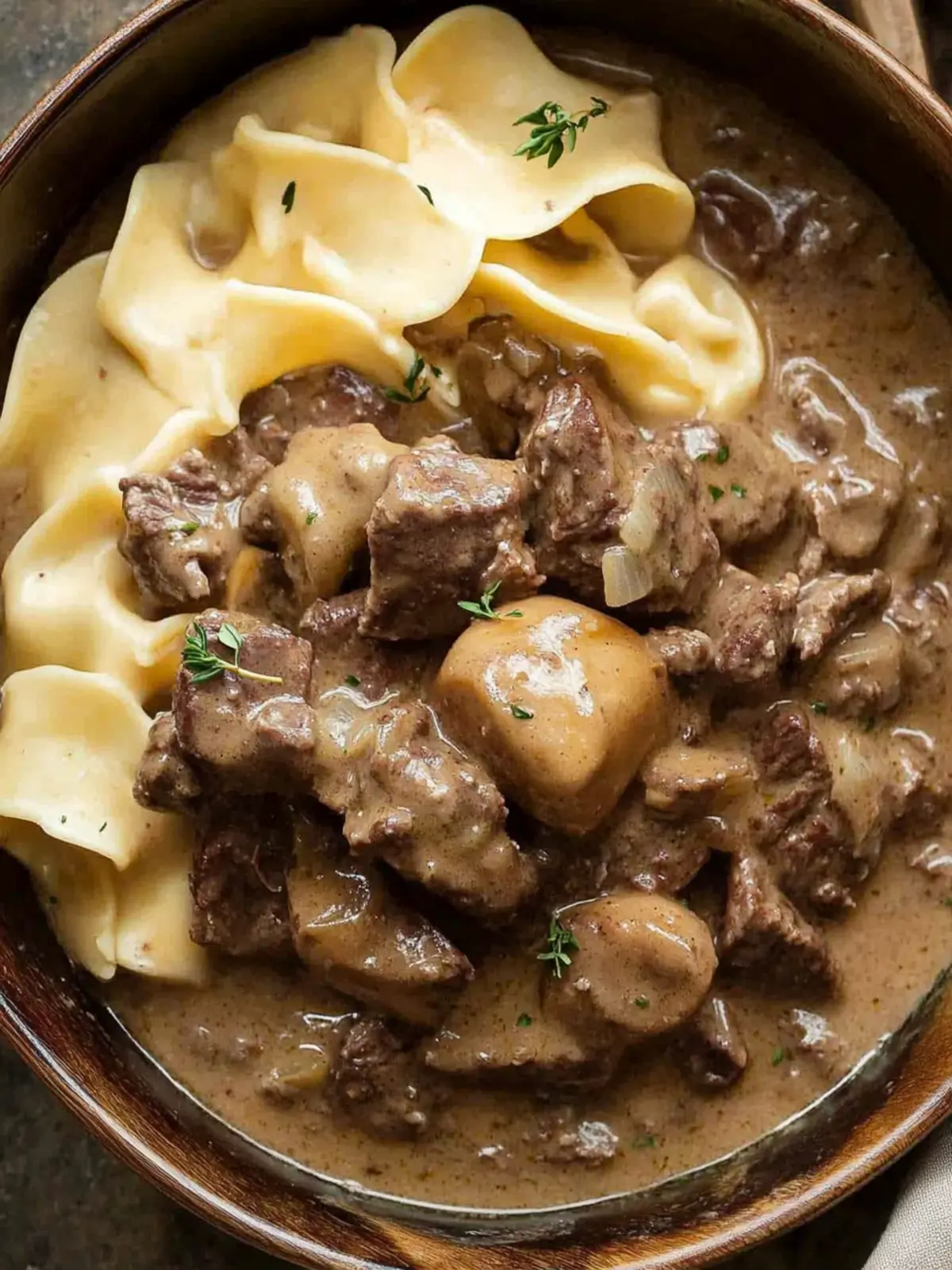 Fall-Apart Slow Cooker Beef Stroganoff Stew for Cozy Nights 2 Slow Cooker Beef Stroganoff Stew