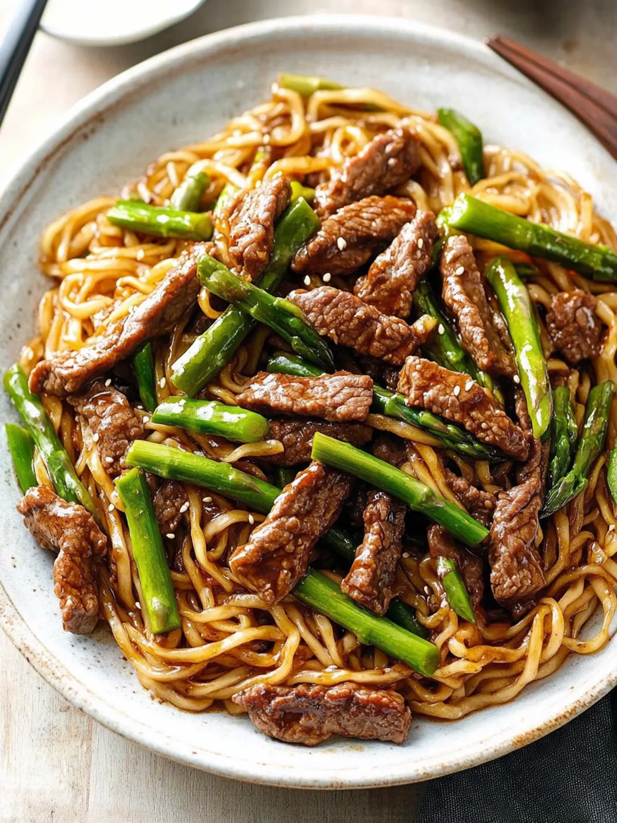 Savory Asparagus Beef Lo Mein: Quick & Easy Weeknight Winner 2 Asparagus Beef Lo Mein