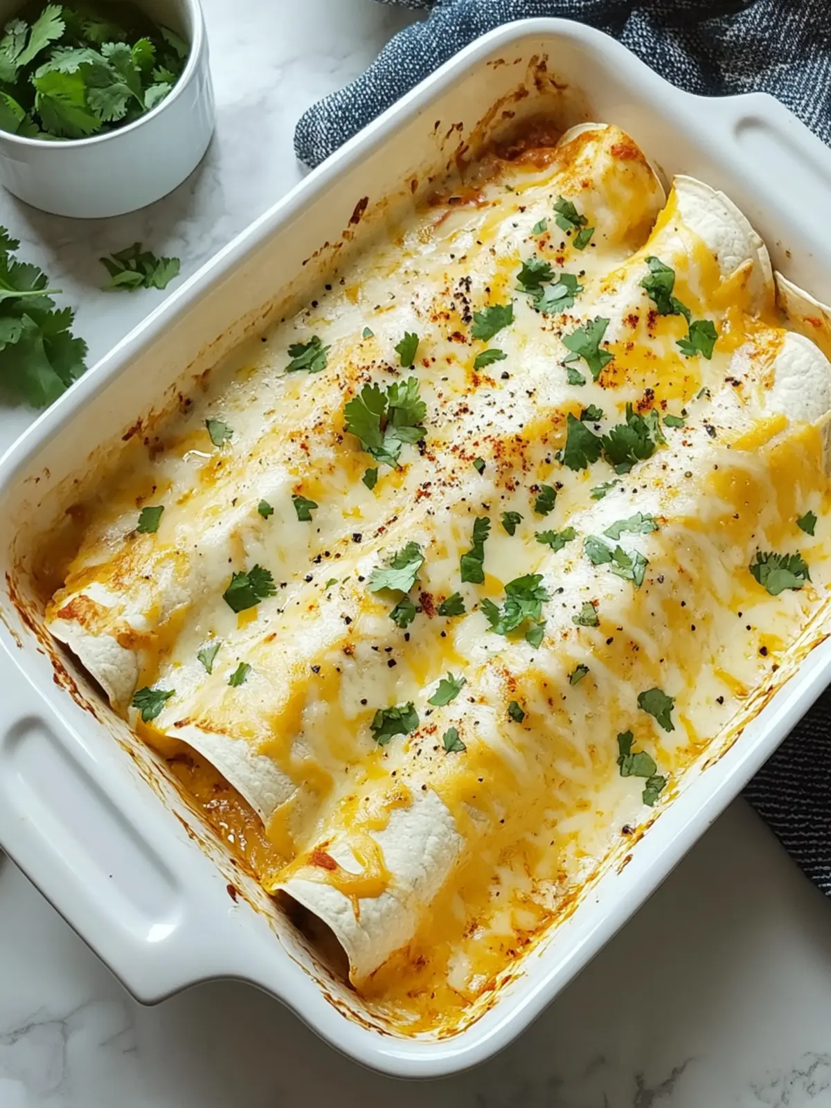 Creamy White Chicken Enchiladas for Quick Comfort Food Bliss 5 Creamy White Chicken Enchiladas for Quick Comfort Food Bliss