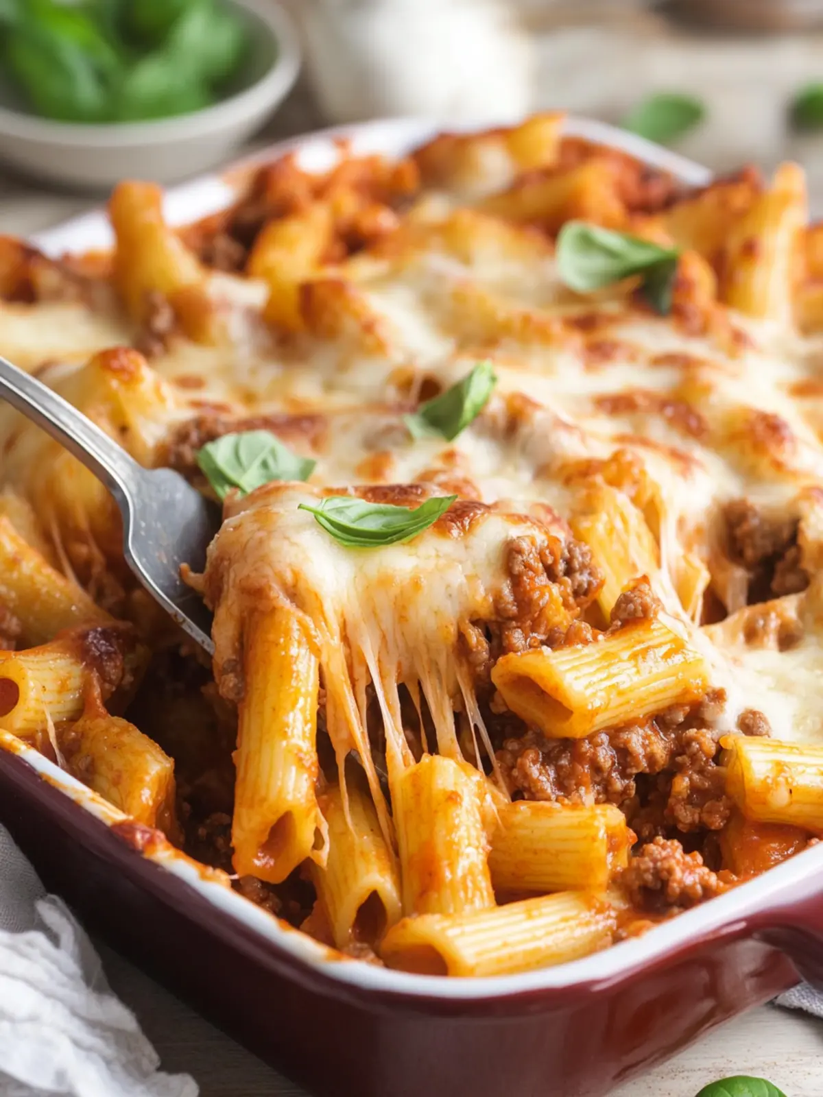 Savory Easy Baked Rigatoni with Ground Beef for Cozy Nights 3 Easy Baked Rigatoni with Ground Beef