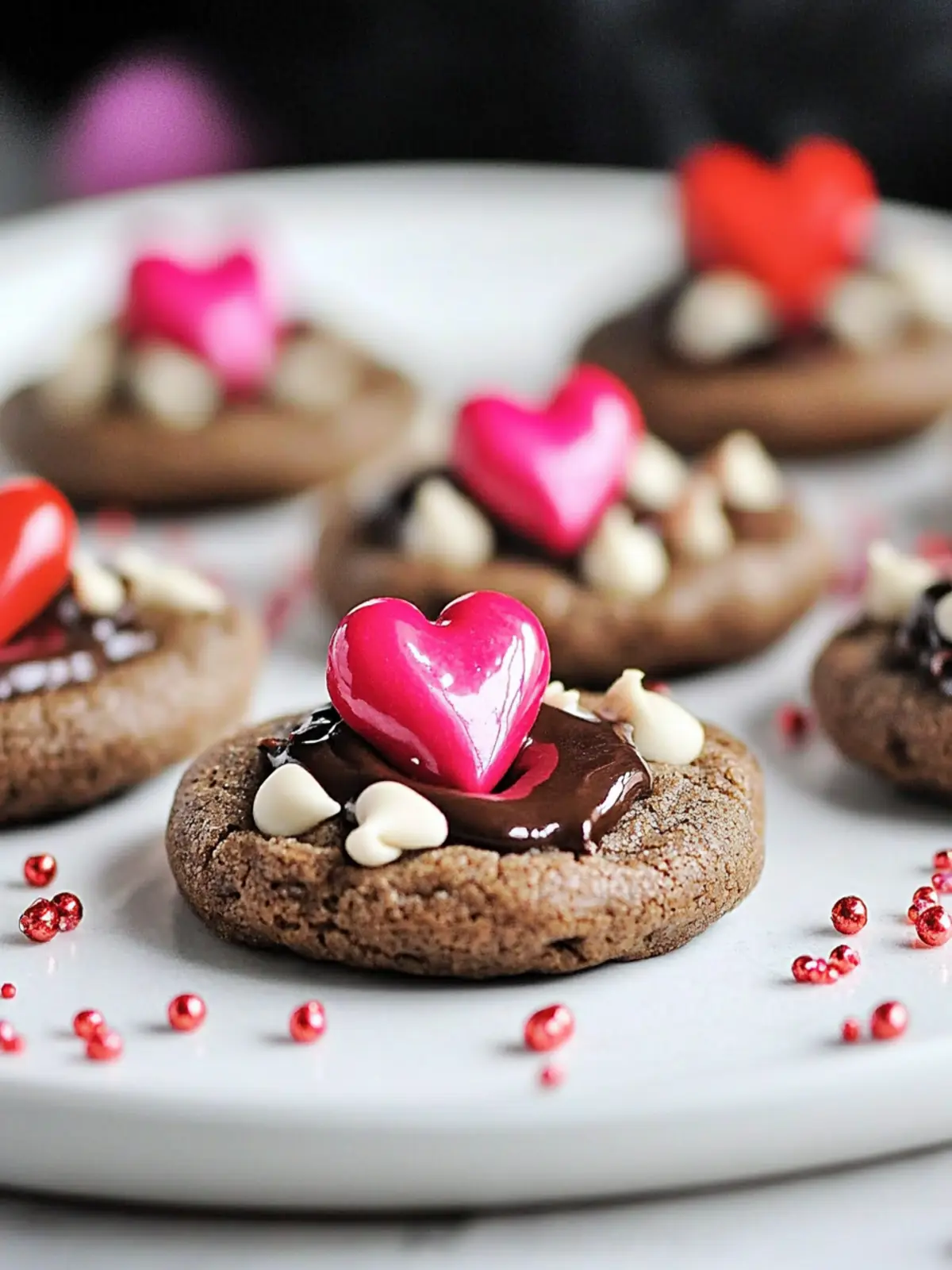 Chocolate Valentine Kiss Cookies: Sweet Love in Every Bite 3 Chocolate Valentine Kiss Cookies