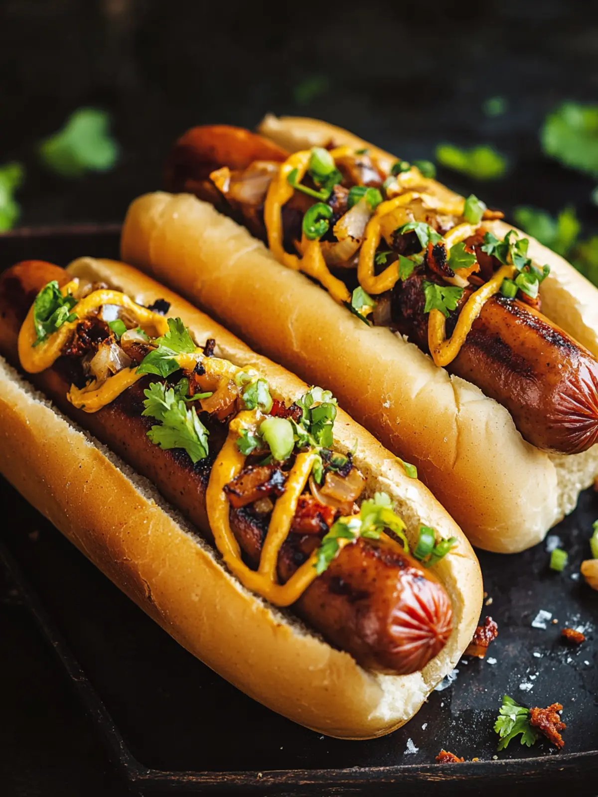 Ultimate Hot Dog: Grilled Sausage in a Bun, BBQ Bliss Awaits 4 Hot Dog (Grilled Sausage in a Bun)