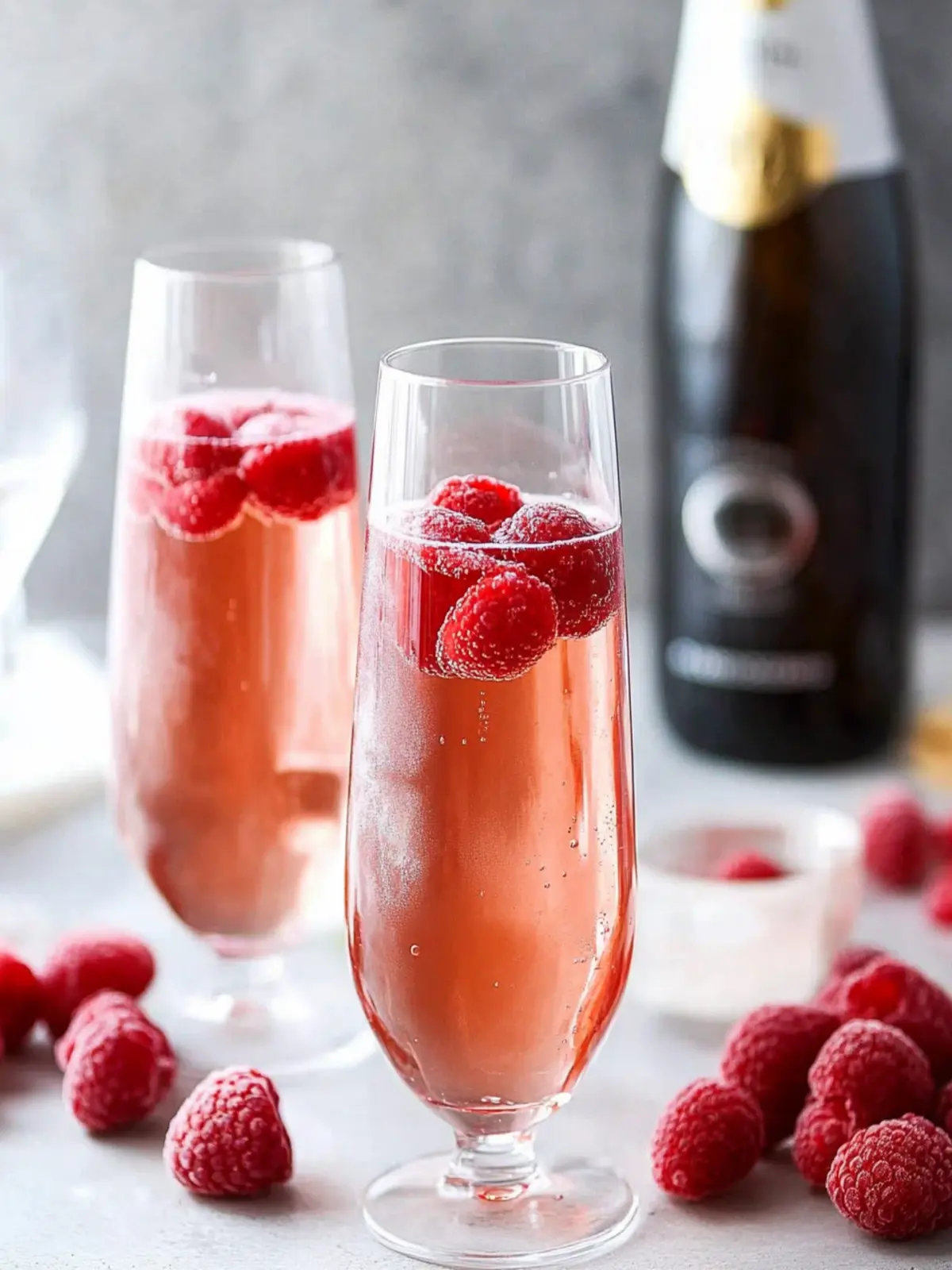 Delightful Sparkling Raspberry Rosé Cocktail for Any Celebration 4 Sparkling Raspberry Rosé Cocktail
