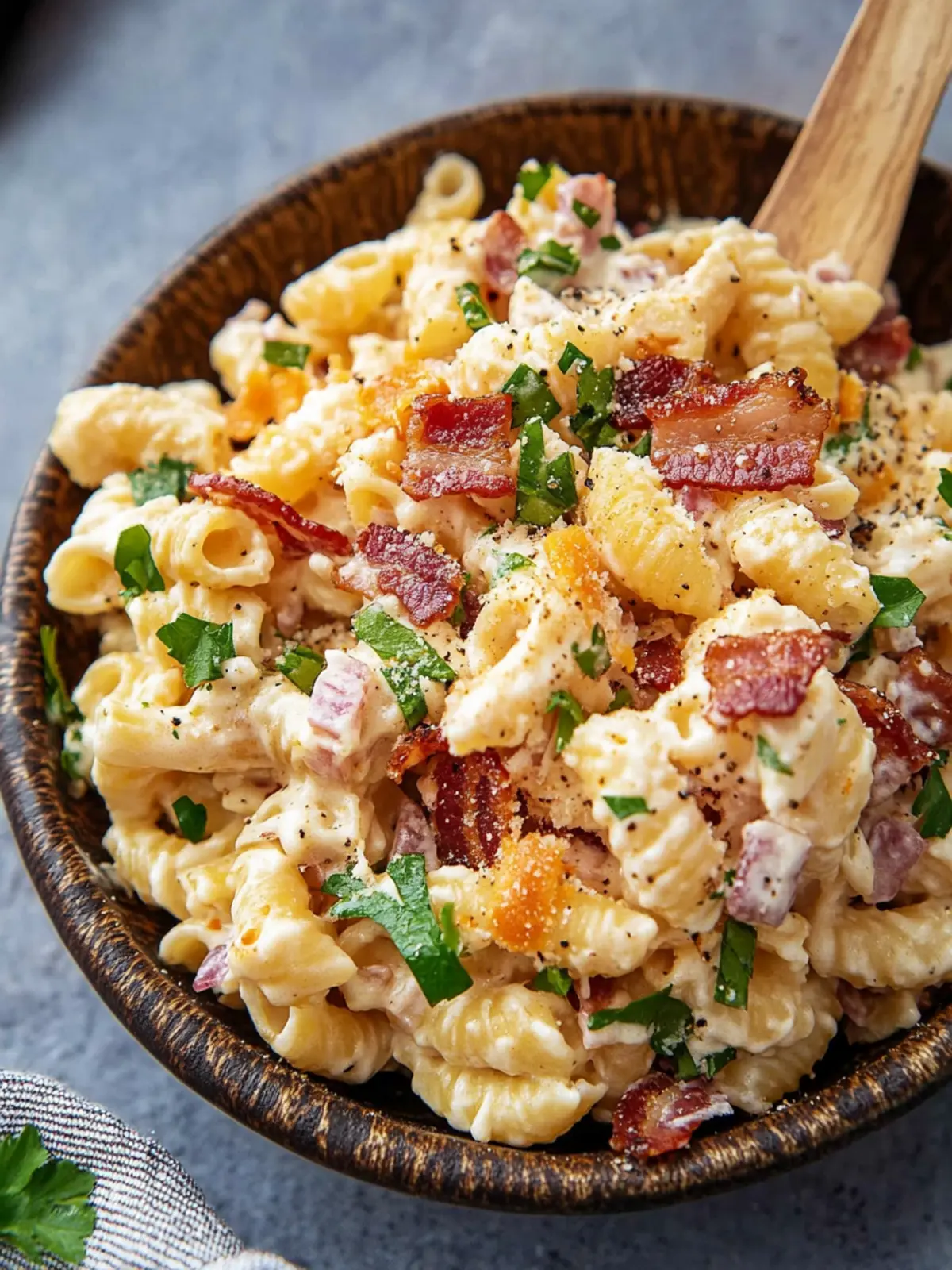 Creamy Bacon Cheddar Ranch Pasta Salad for Summer Fun 5 Creamy Bacon Cheddar Ranch Pasta Salad