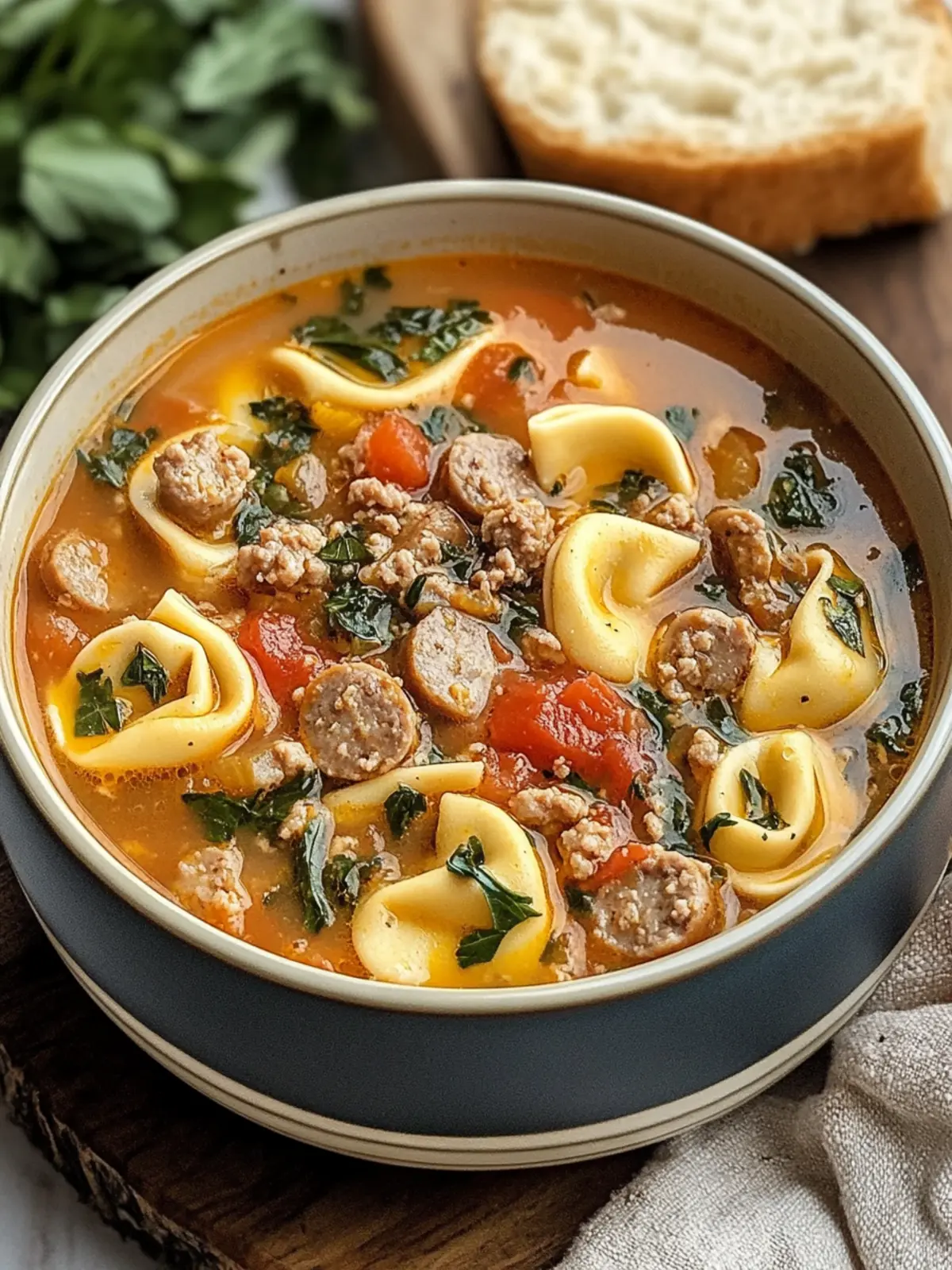 Spicy Italian Sausage and Tortellini Soup to Warm Your Soul 3 Spicy Italian Sausage and Tortellini Soup to Warm Your Soul