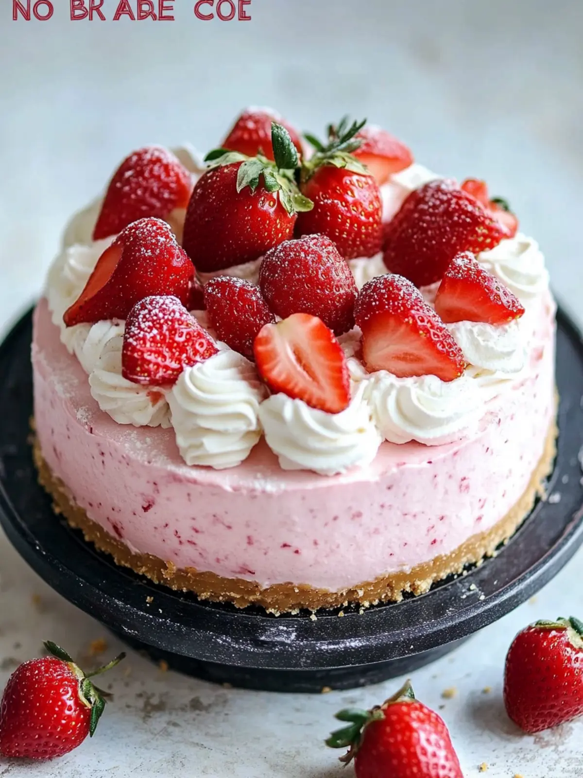 Decadent No Bake Strawberry Cheesecake for Effortless Indulgence 3 No Bake Strawberry Cheesecake