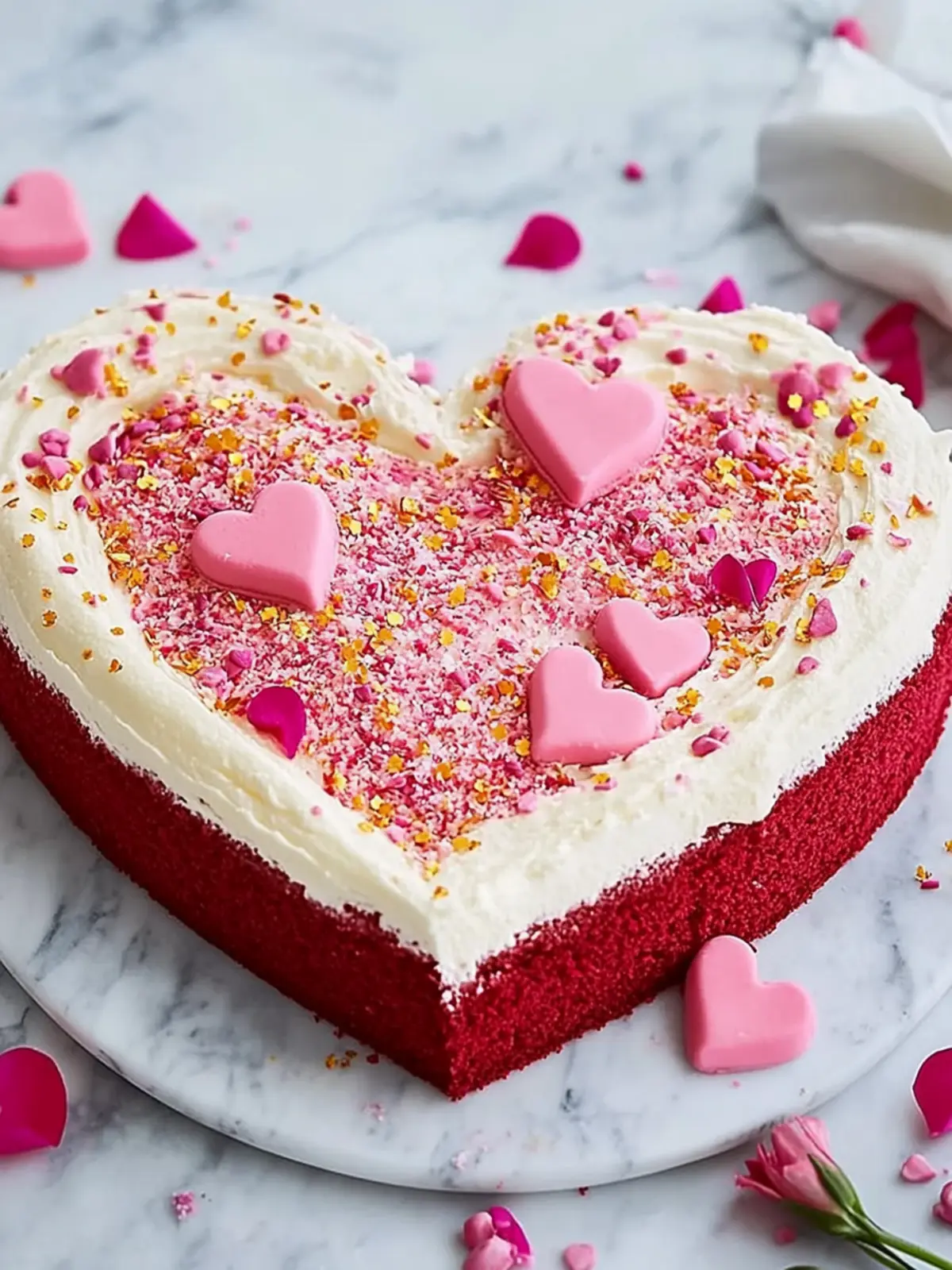 Irresistible Heart-Shaped Cake for Sweet Valentine’s Surprises 2 Heart-Shaped Cake