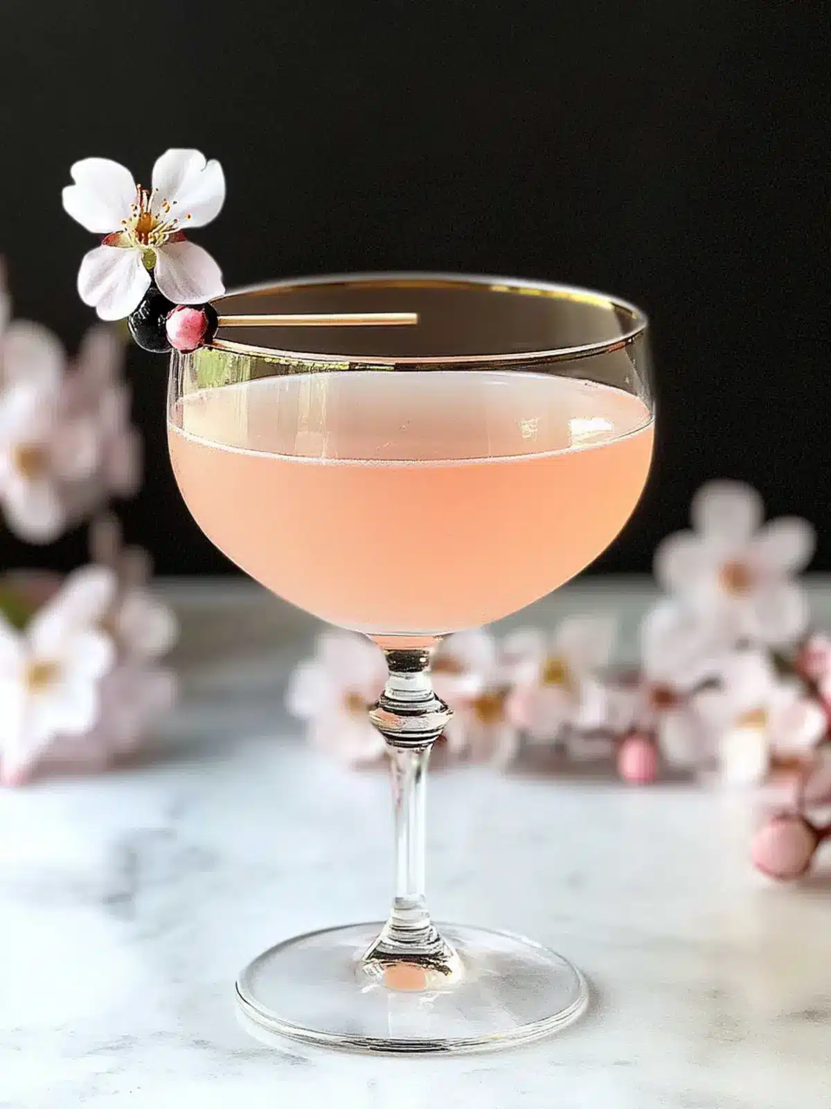 Delightful Pink Cherry Blossom Maraschino Liqueur Cocktail 5 The Pink Cherry Blossom Maraschino Liqueur Cocktail