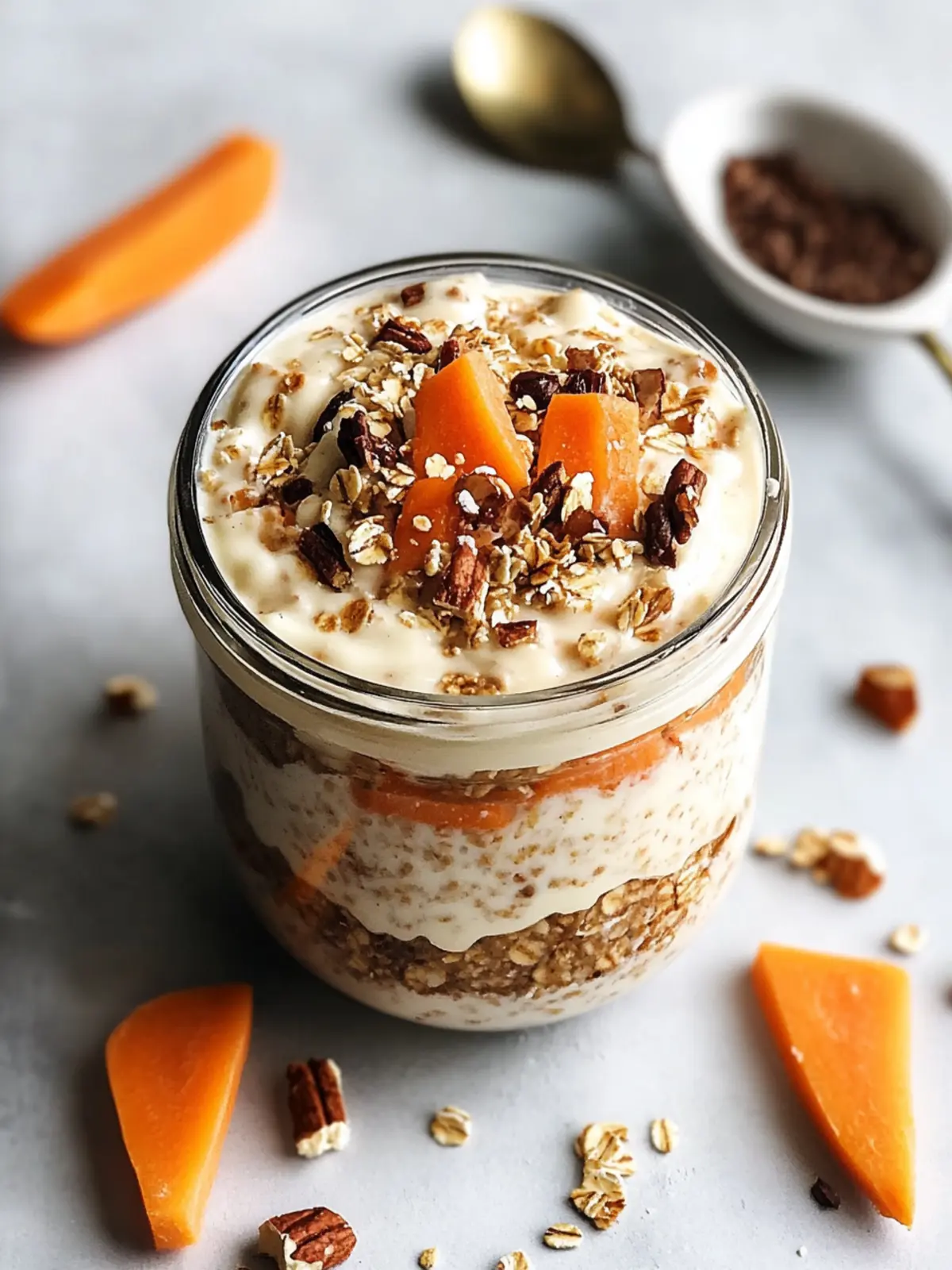Protein-Packed Carrot Cake Overnight Oats for Your Sweet Start 4 Protein-Packed Carrot Cake Overnight Oats for a Sweet Start