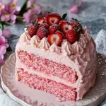 Indulge in Pink Velvet Cake with Strawberries at Home 3 Pink Velvet Cake {With Strawberries}