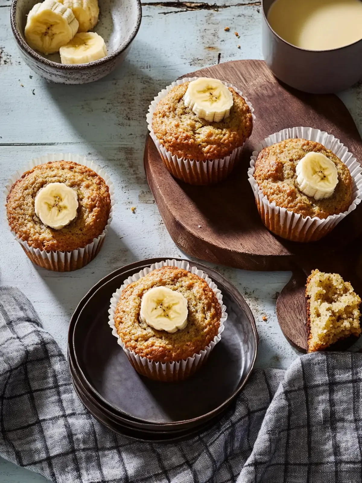 Delicious Banana Muffins Warm from Your Oven in 35 Minutes 5 Banana Muffins