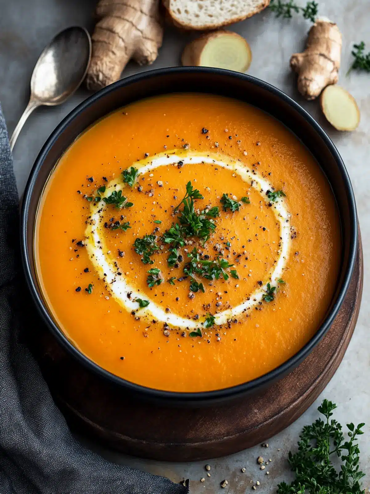 Roasted Carrot Ginger Soup: Your Warm, Cozy Vegan Favorite 5 Roasted Carrot Ginger Soup