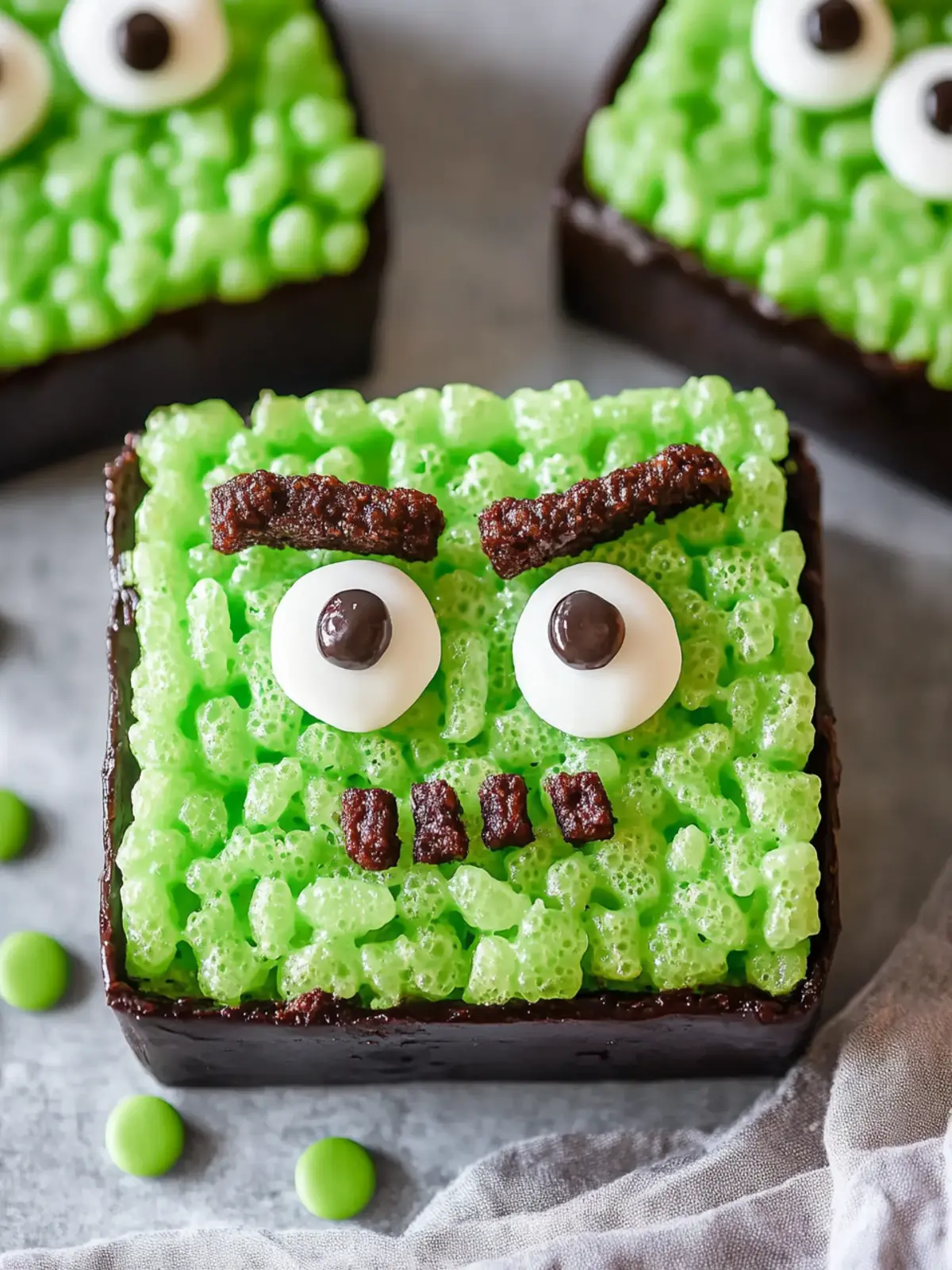 Big Frankenstein Rice Krispie Treats: Spooktacular Easy Fun 2 Big Frankenstein Rice Krispie Treats: Easy Halloween Fun