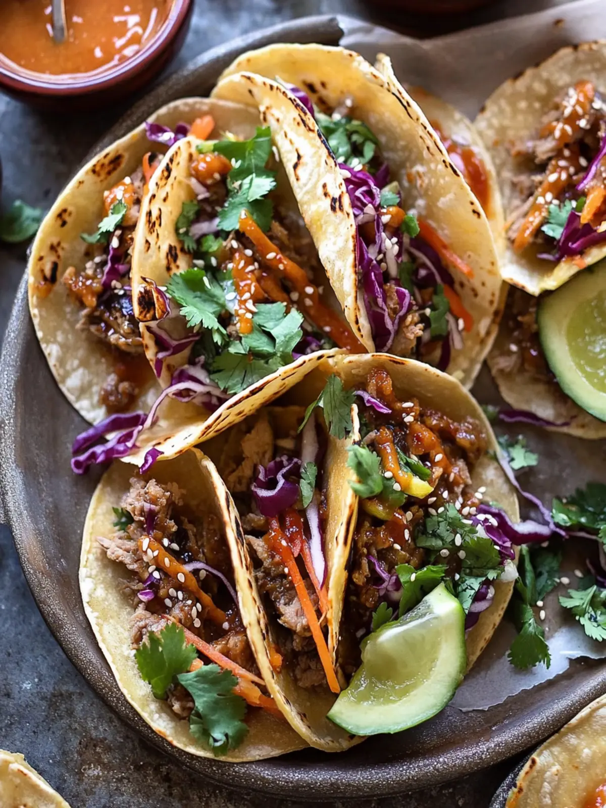 Crockpot Korean Inspired Tacos with Yum Yum Sauce Bliss 5 Crockpot Korean Inspired Tacos with Yum Yum Yummm Sauce.