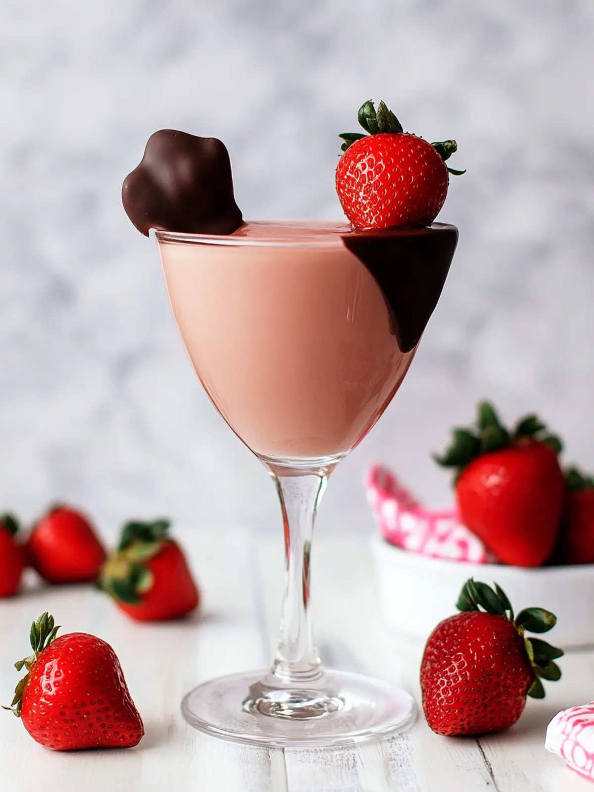 Decadent Chocolate Covered Strawberry Martini for Sweet Lovers 3 Chocolate Covered Strawberry Martini