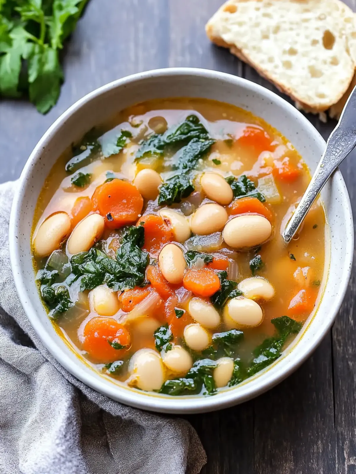 Savory Easy Tuscan Bean Soup Ready in 50 Minutes! 5 Easy Tuscan Bean Soup