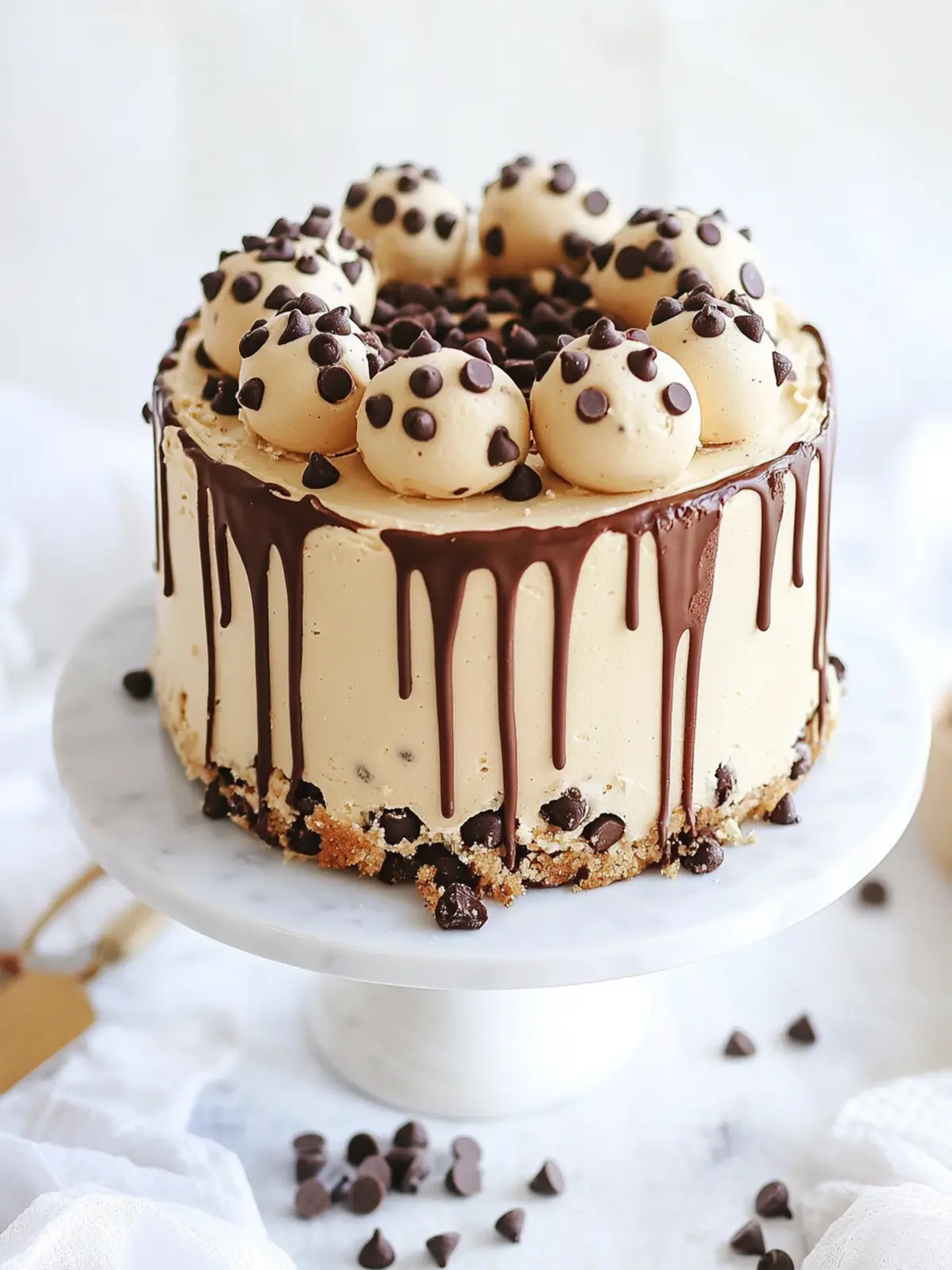 Decadent Chocolate Chip Cookie Dough Cake to Savor Today 2 Chocolate Chip Cookie Dough Cake