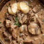 Fall-Apart Slow Cooker Beef Stroganoff Stew for Cozy Nights 2 Slow Cooker Beef Stroganoff Stew