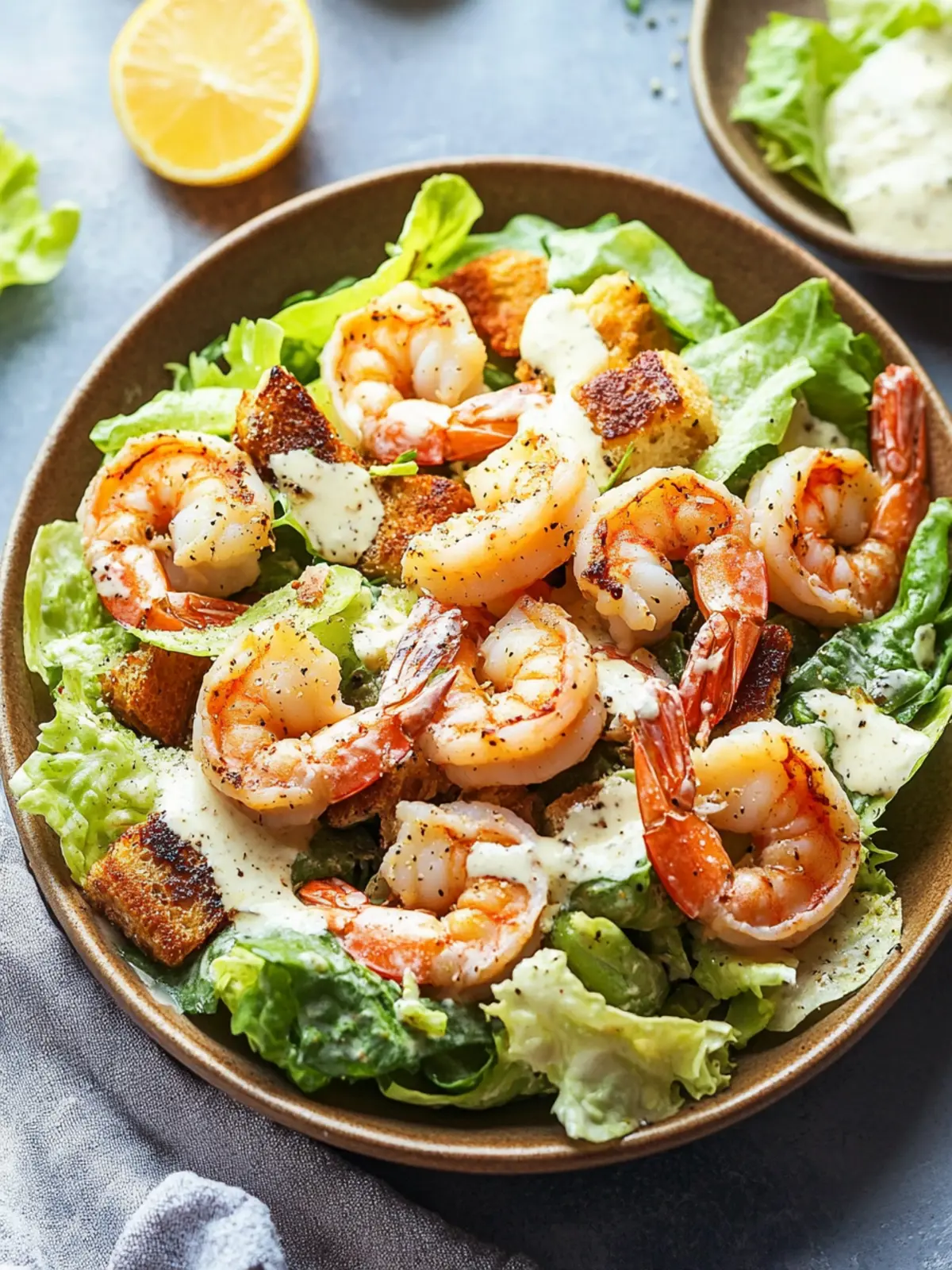 Shrimp Caesar Salad with Creamy Homemade Dressing to Wow You 5 Shrimp Caesar Salad